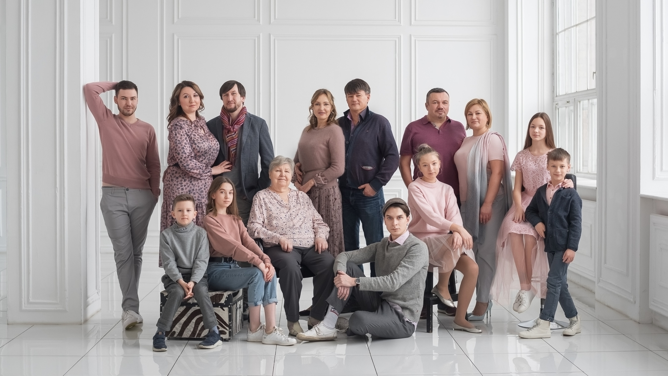 Портрет большой семьи