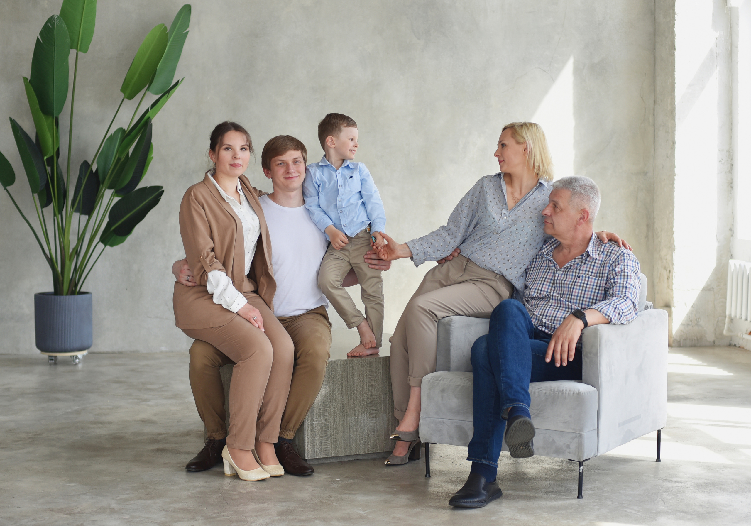 Портрет большой семьи