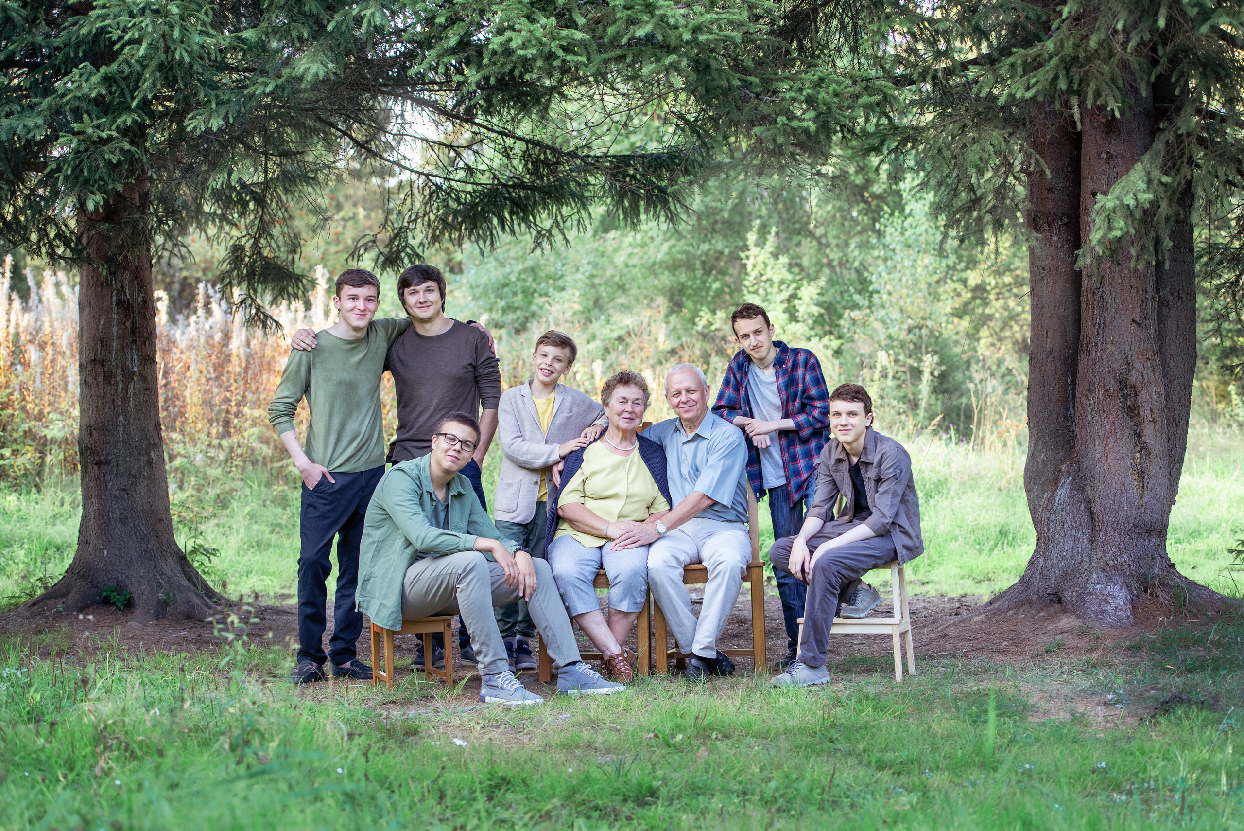 Портрет большой семьи