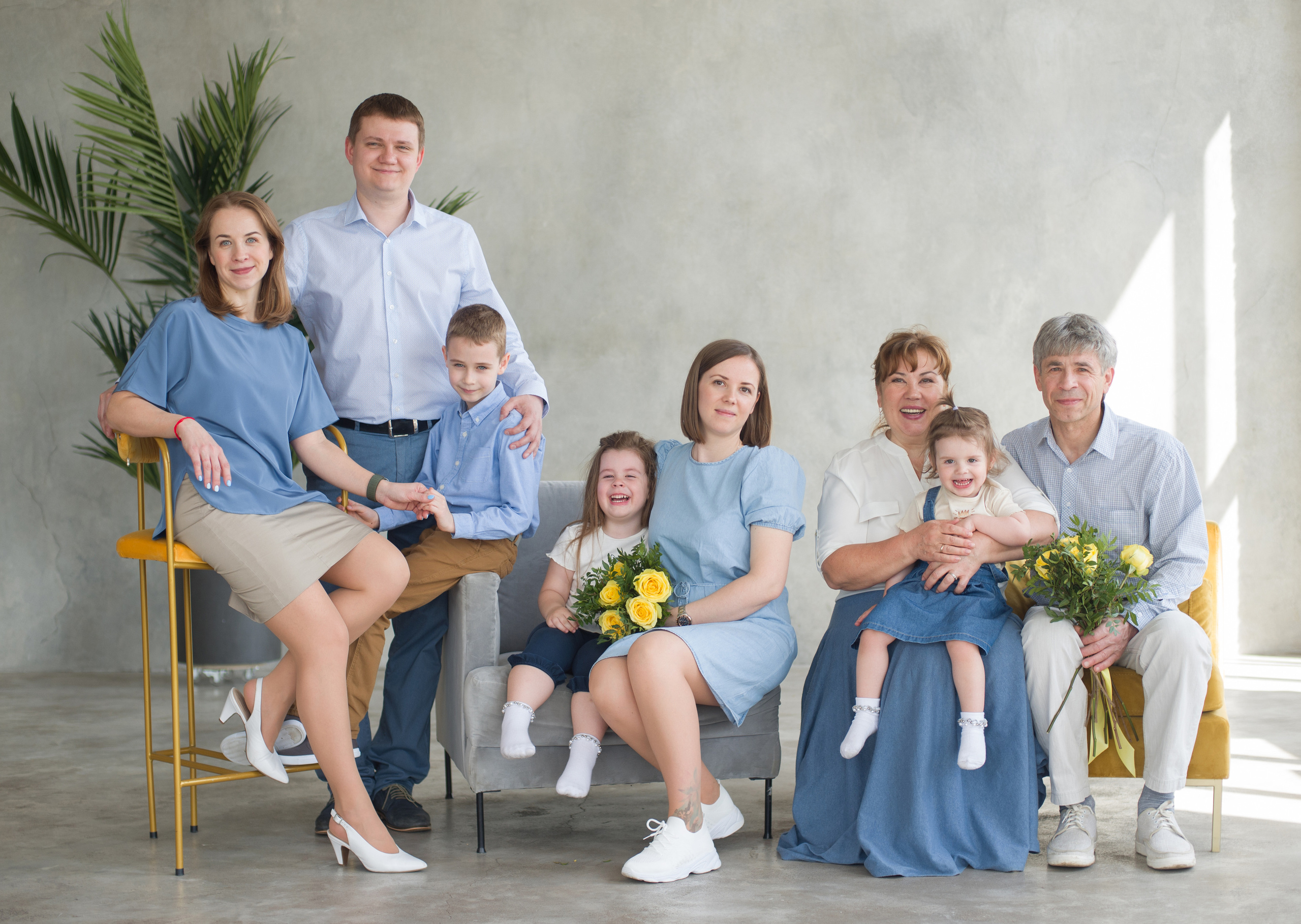 Портрет большой семьи