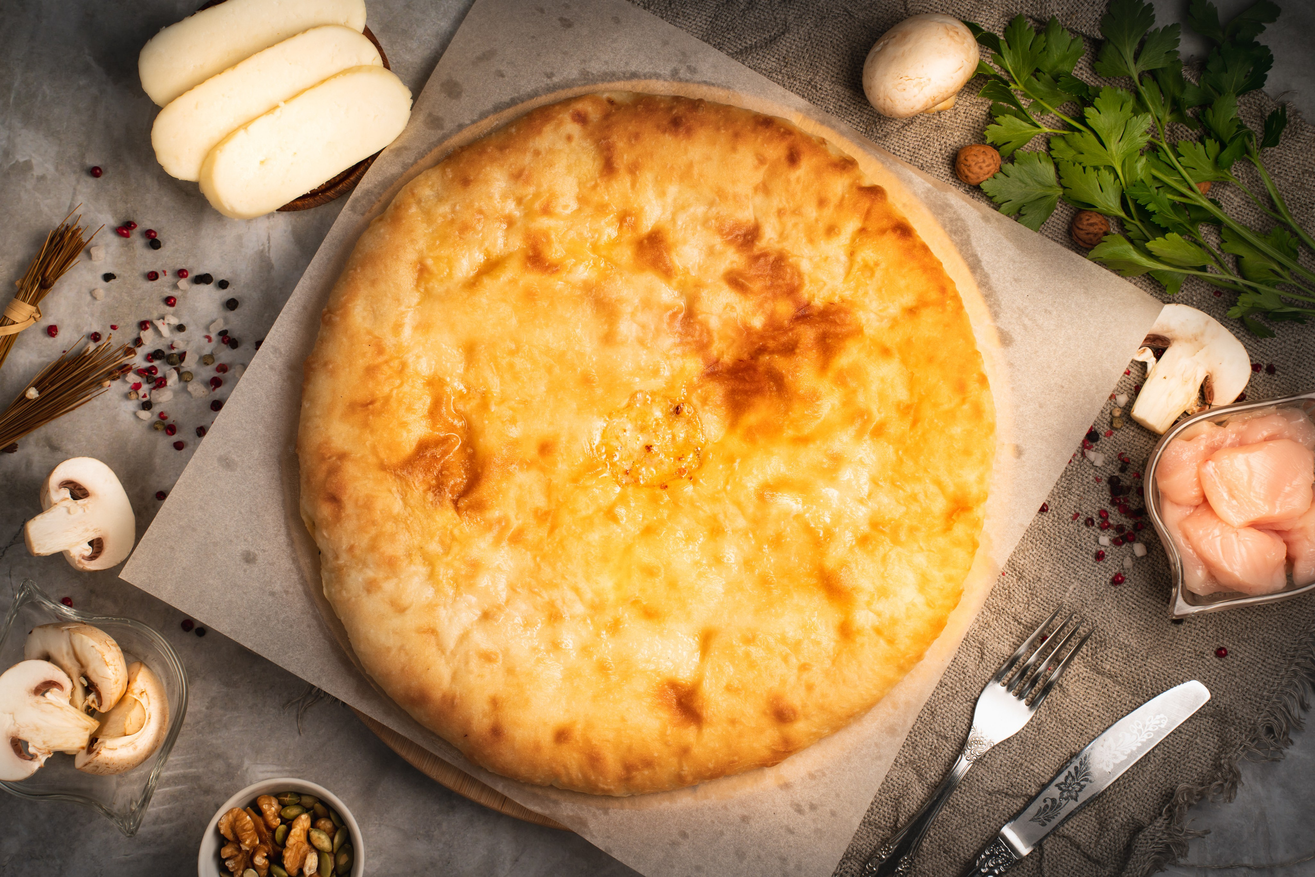 Осетинские пироги. Предметный и фуд-фотограф в Москве Анна Царенко