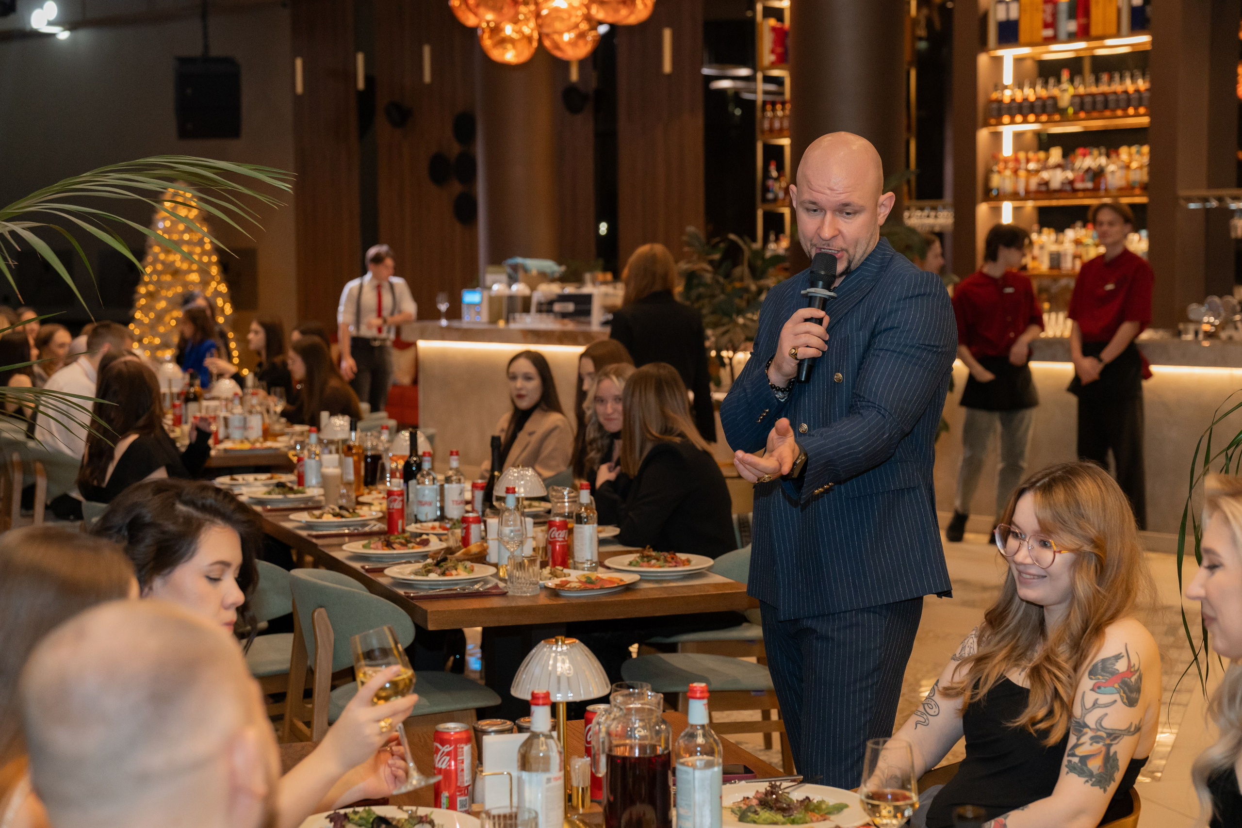 Новогодний корпоратив Альфа-Банк, ресторан Журавли