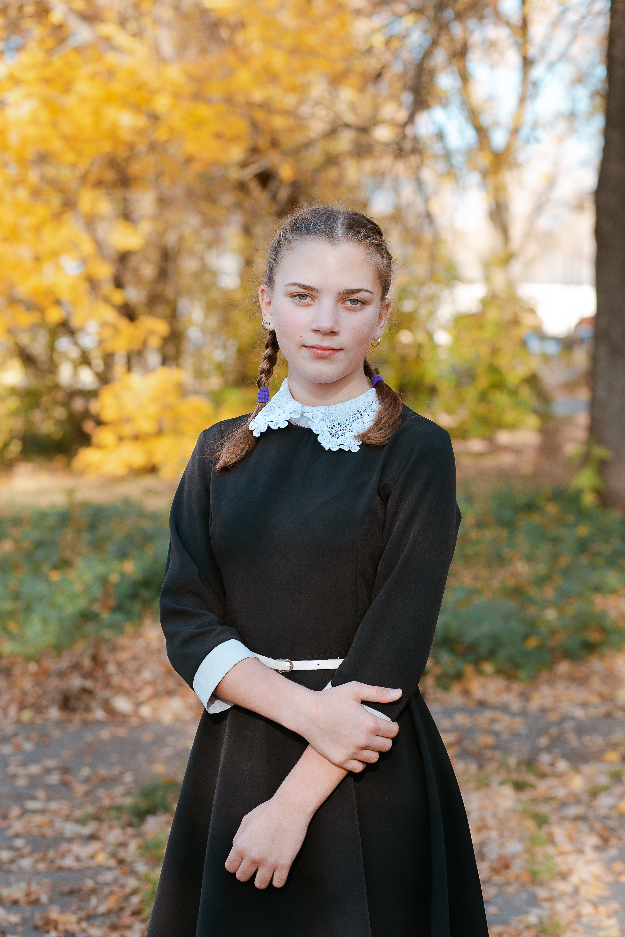 Осенняя фотосессия для выпускного альбома. Студия выпускных альбомов Остров