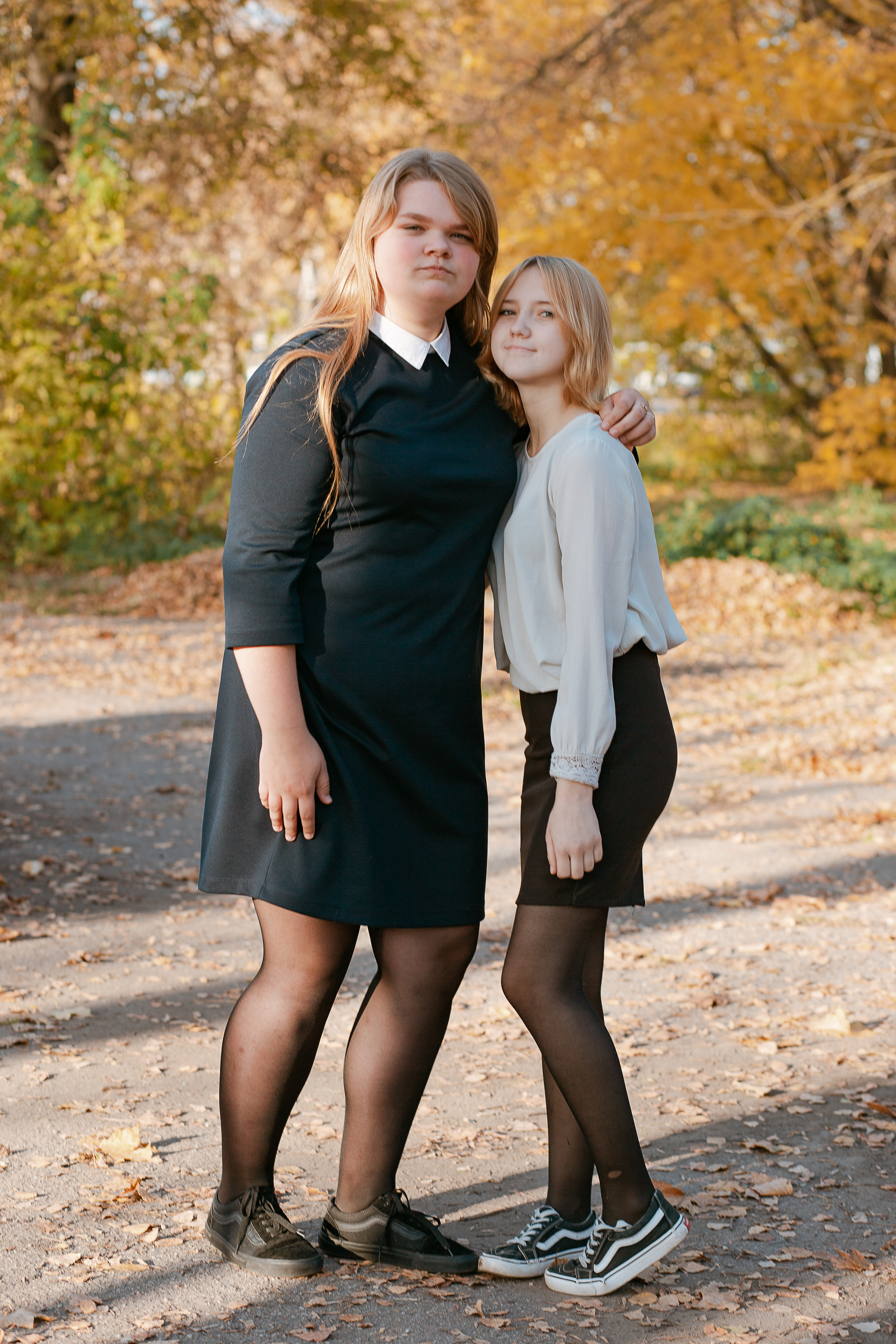 Фотосессия для выпускного альбома. Осень. Студия выпускных альбомов Остров