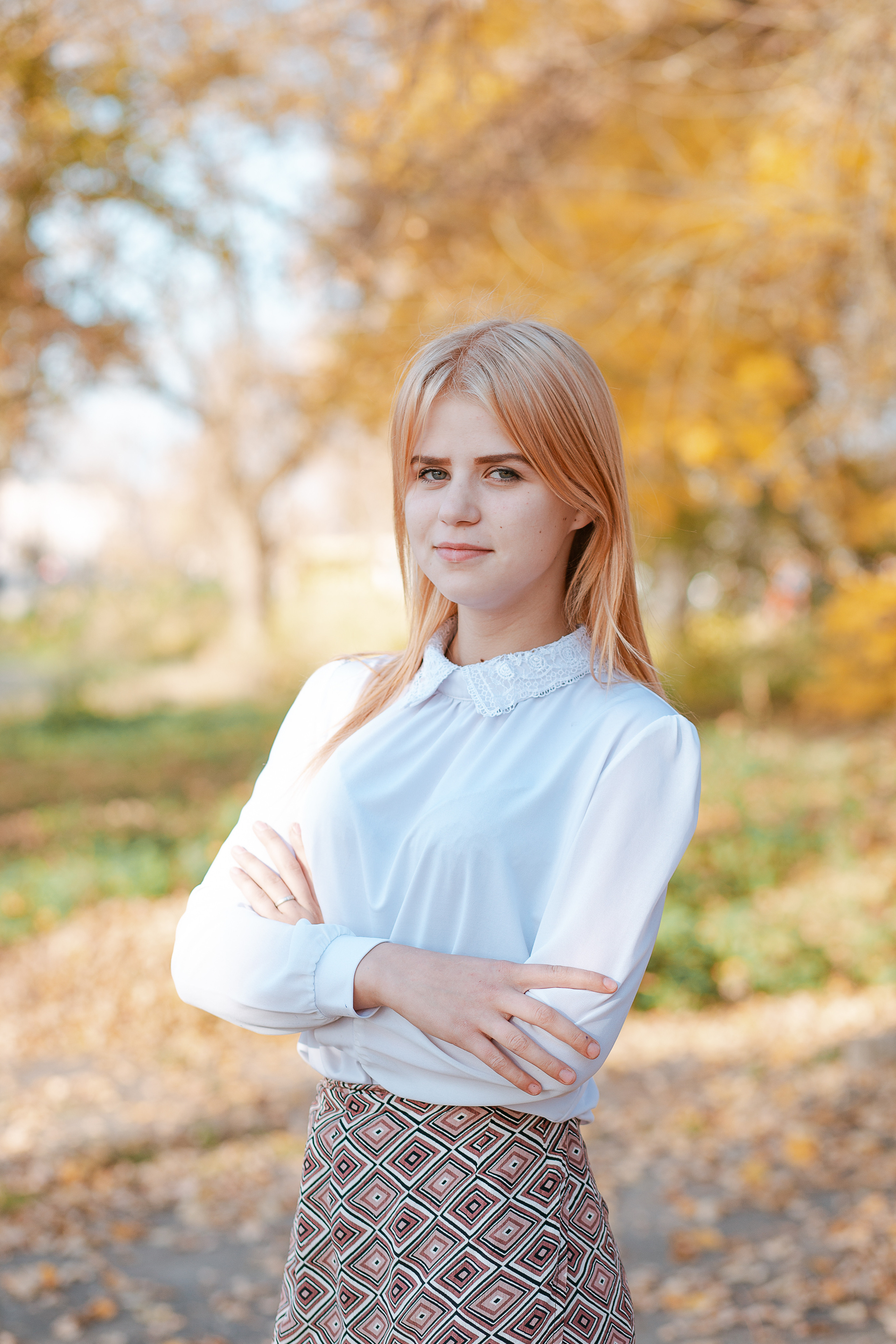 Фотосессия для выпускного альбома. Осень. Студия выпускных альбомов Остров