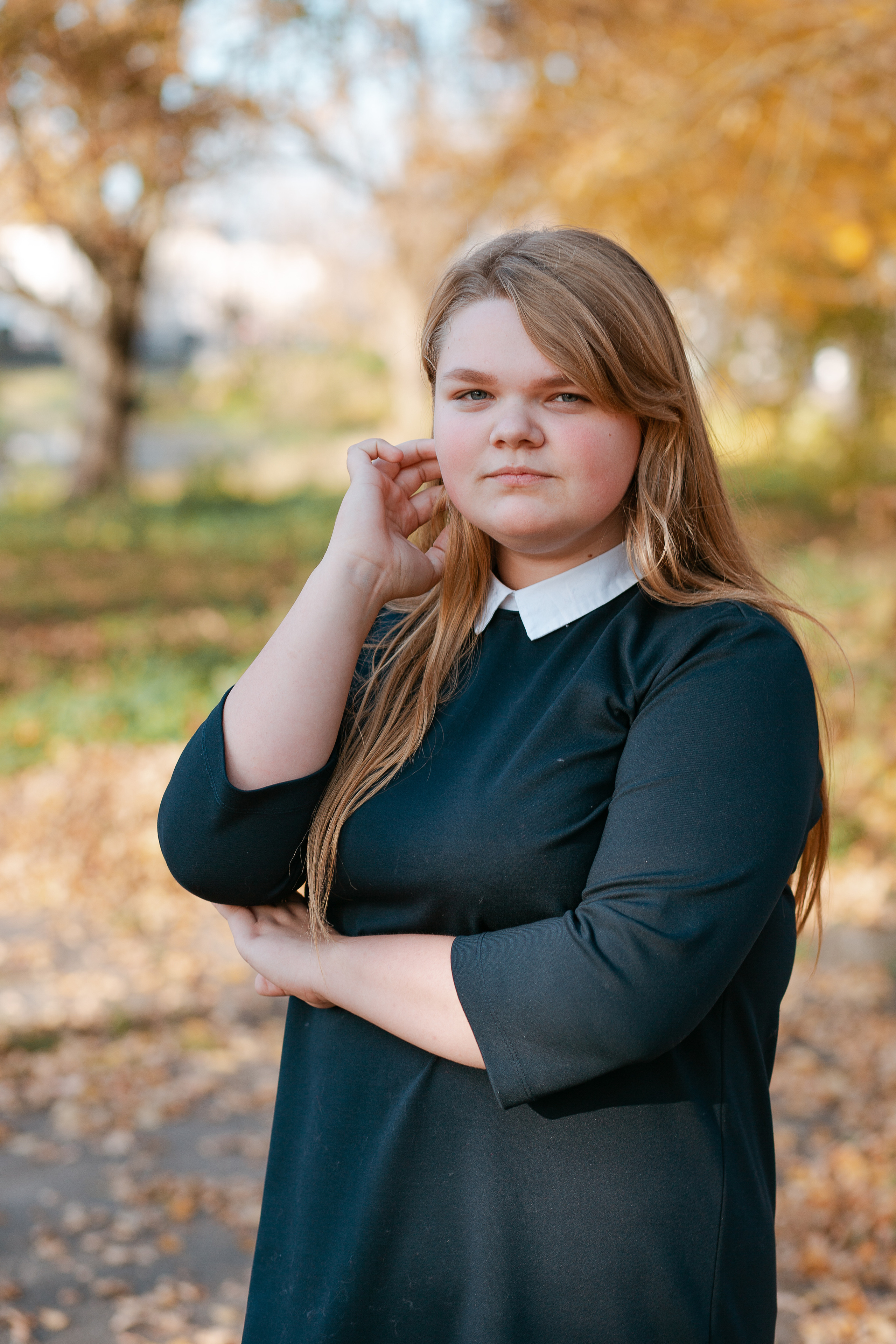 Фотосессия для выпускного альбома. Осень. Студия выпускных альбомов Остров