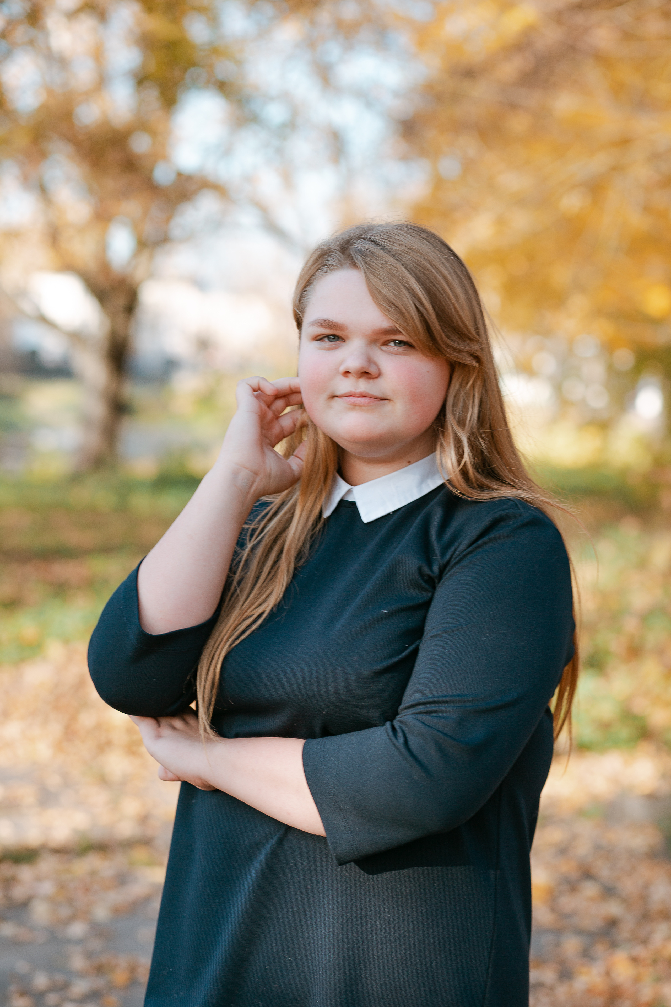 Фотосессия для выпускного альбома. Осень. Студия выпускных альбомов Остров