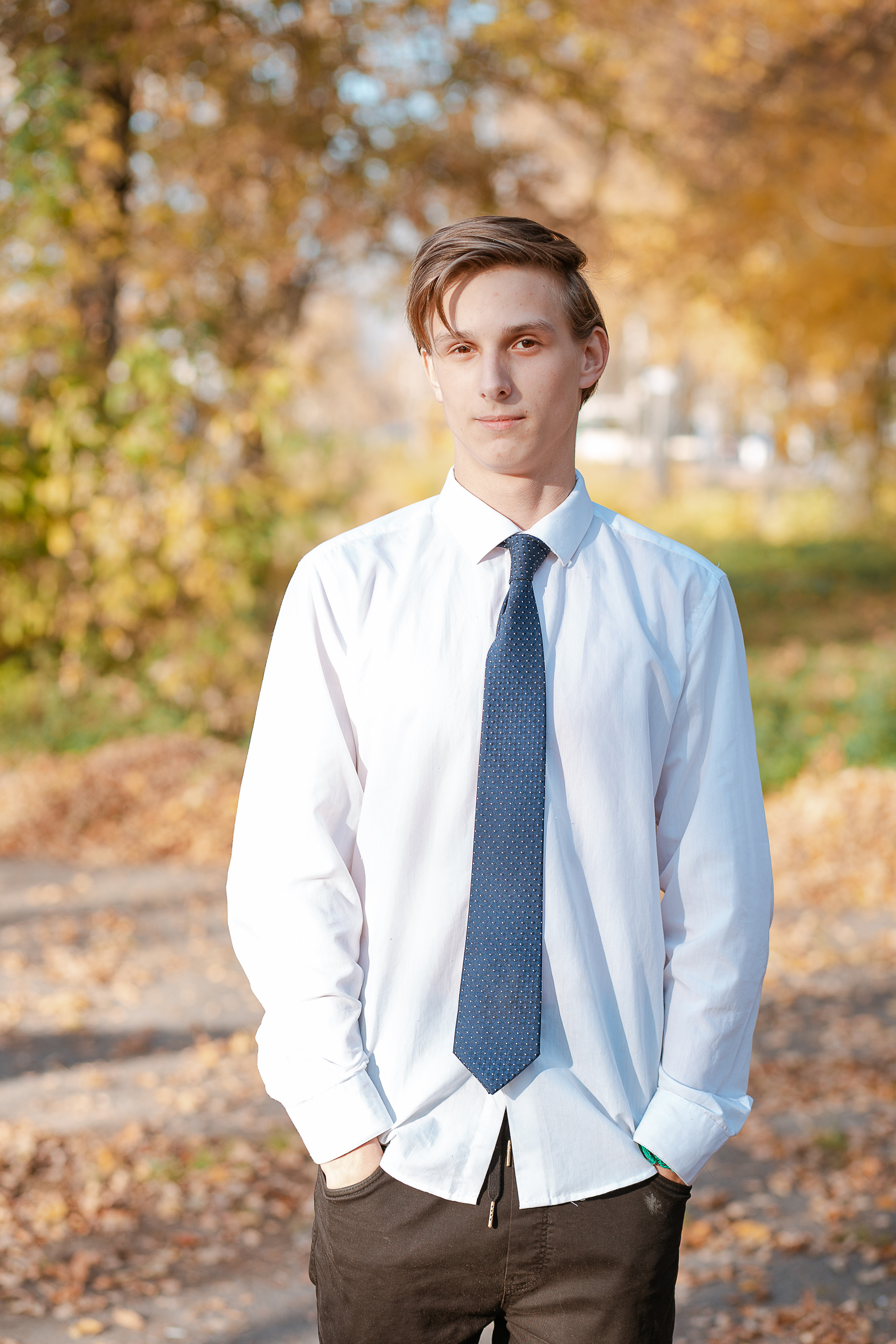 Фотосессия для выпускного альбома. Осень. Студия выпускных альбомов Остров