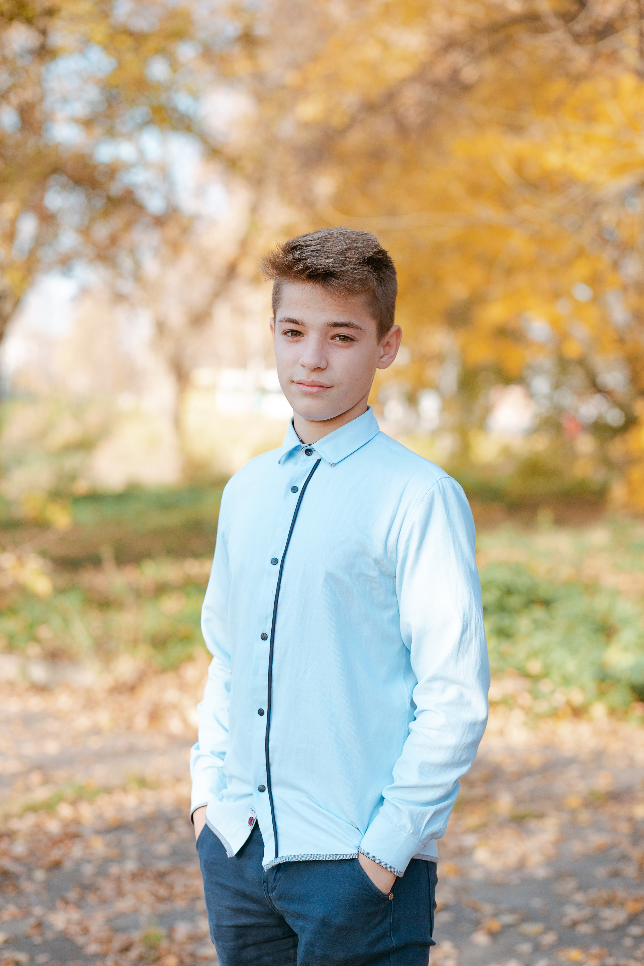 Фотосессия для выпускного альбома. Осень. Студия выпускных альбомов Остров