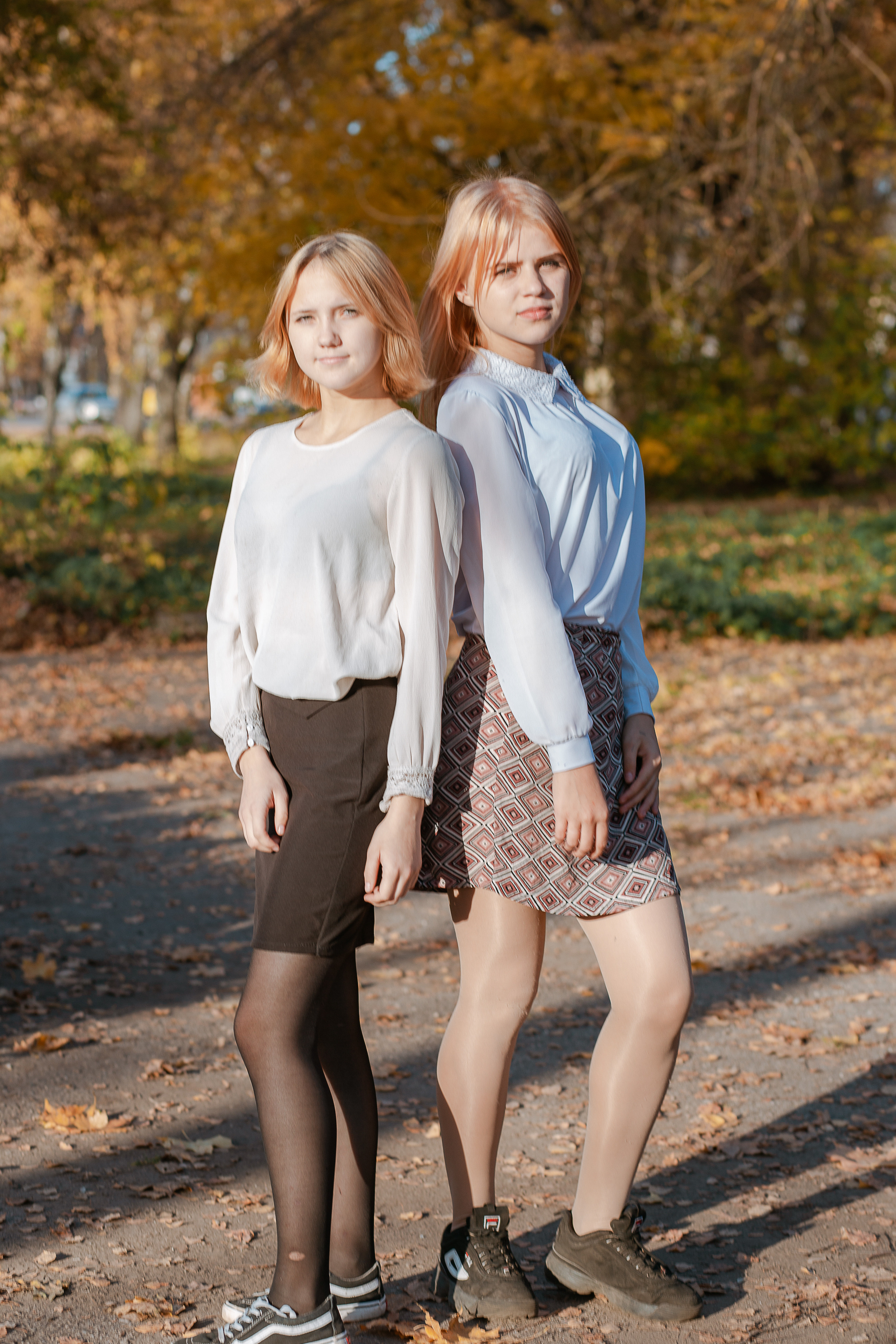 Фотосессия для выпускного альбома. Осень. Студия выпускных альбомов Остров