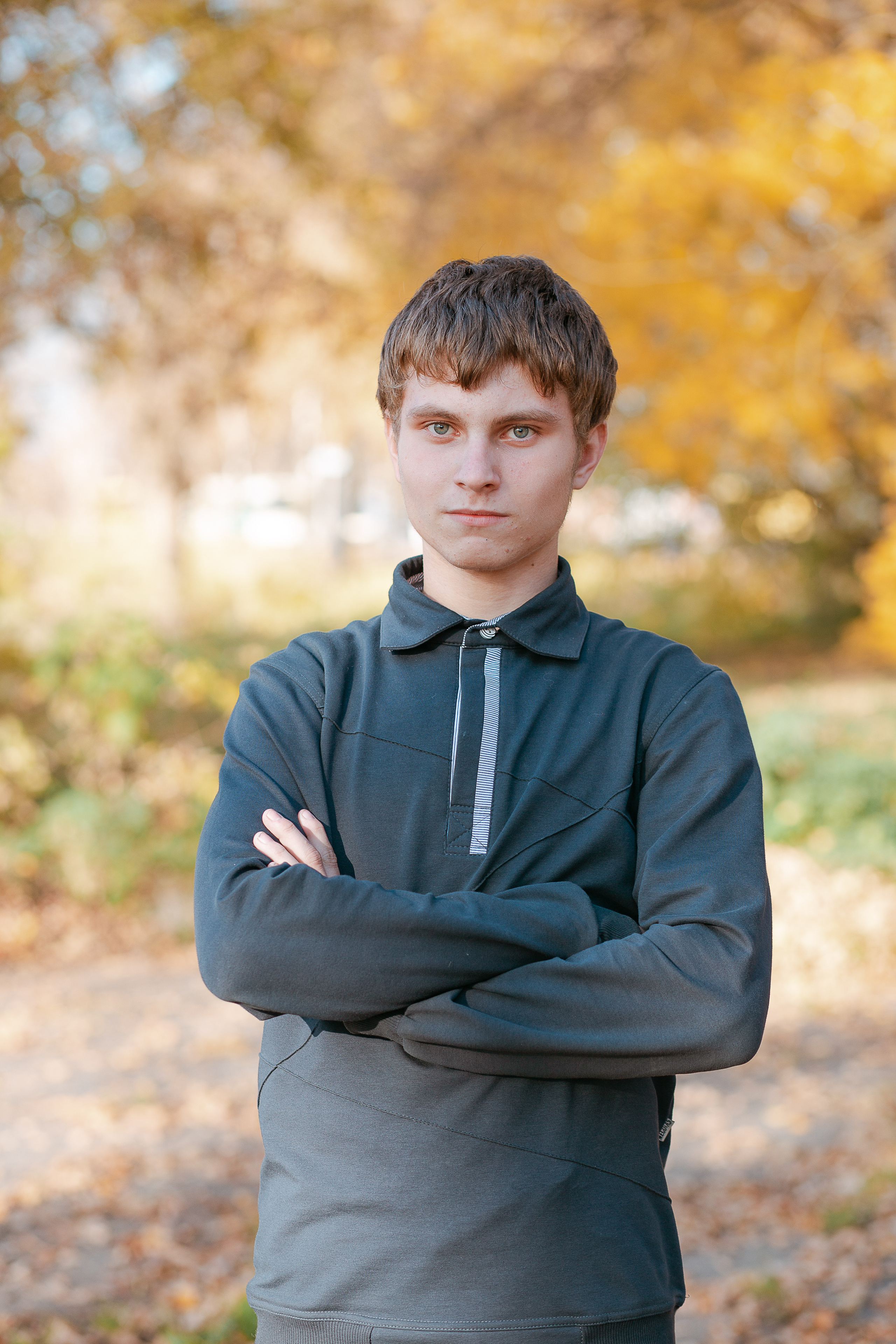 Фотосессия для выпускного альбома. Осень. Студия выпускных альбомов Остров