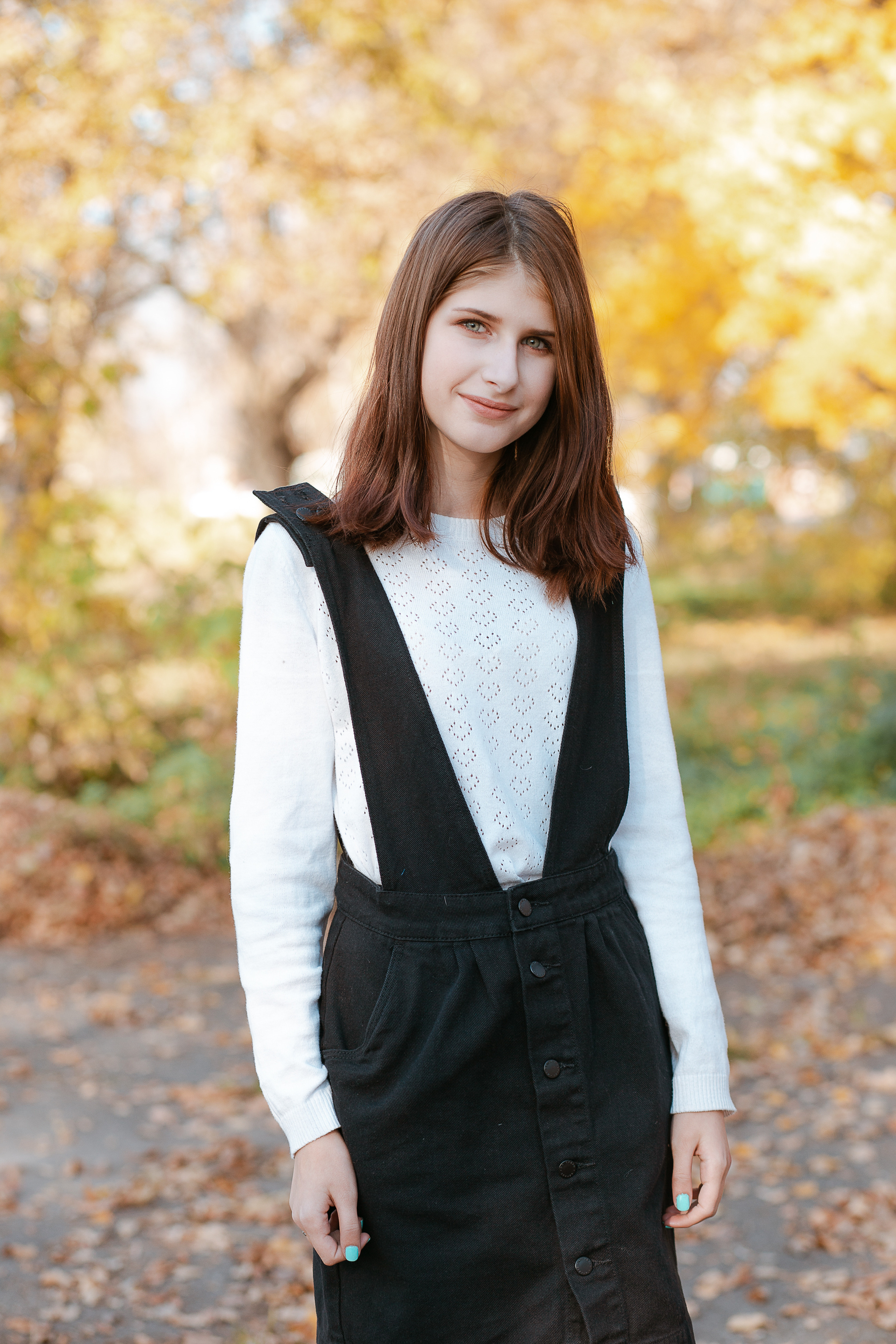 Осенняя фотосессия для выпускного альбома. Студия выпускных альбомов Остров