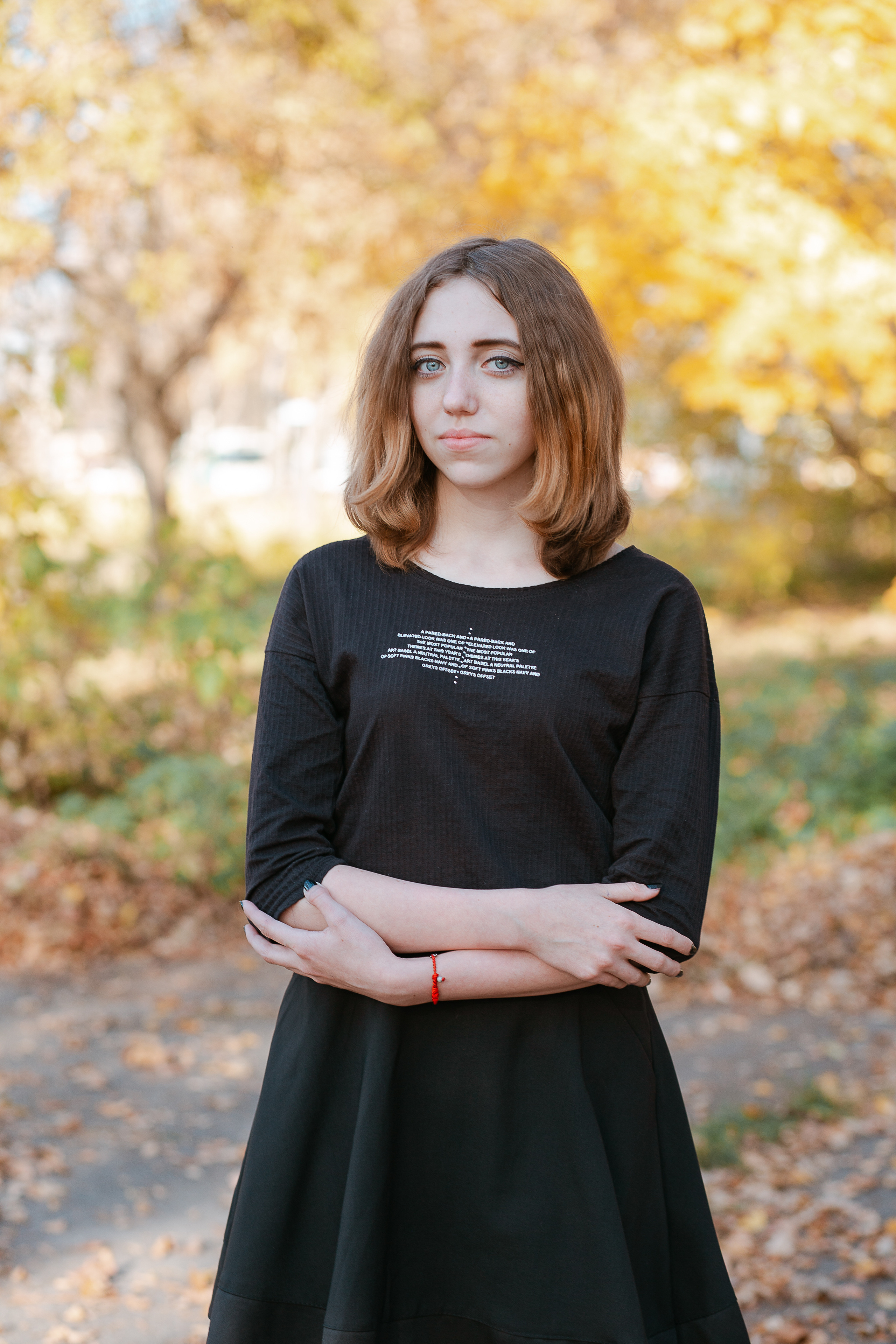 Осенняя фотосессия для выпускного альбома. Студия выпускных альбомов Остров