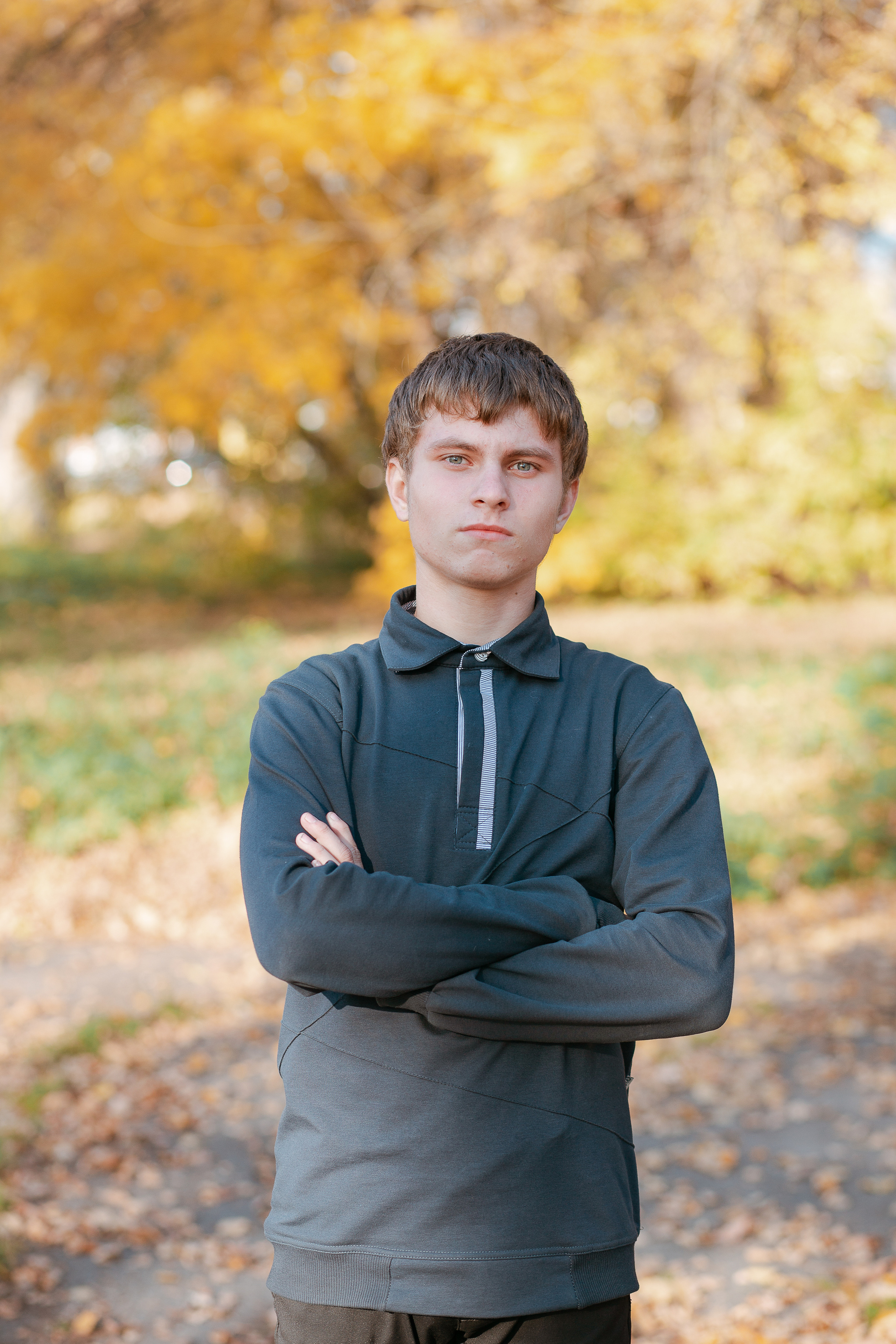 Фотосессия для выпускного альбома. Осень. Студия выпускных альбомов Остров