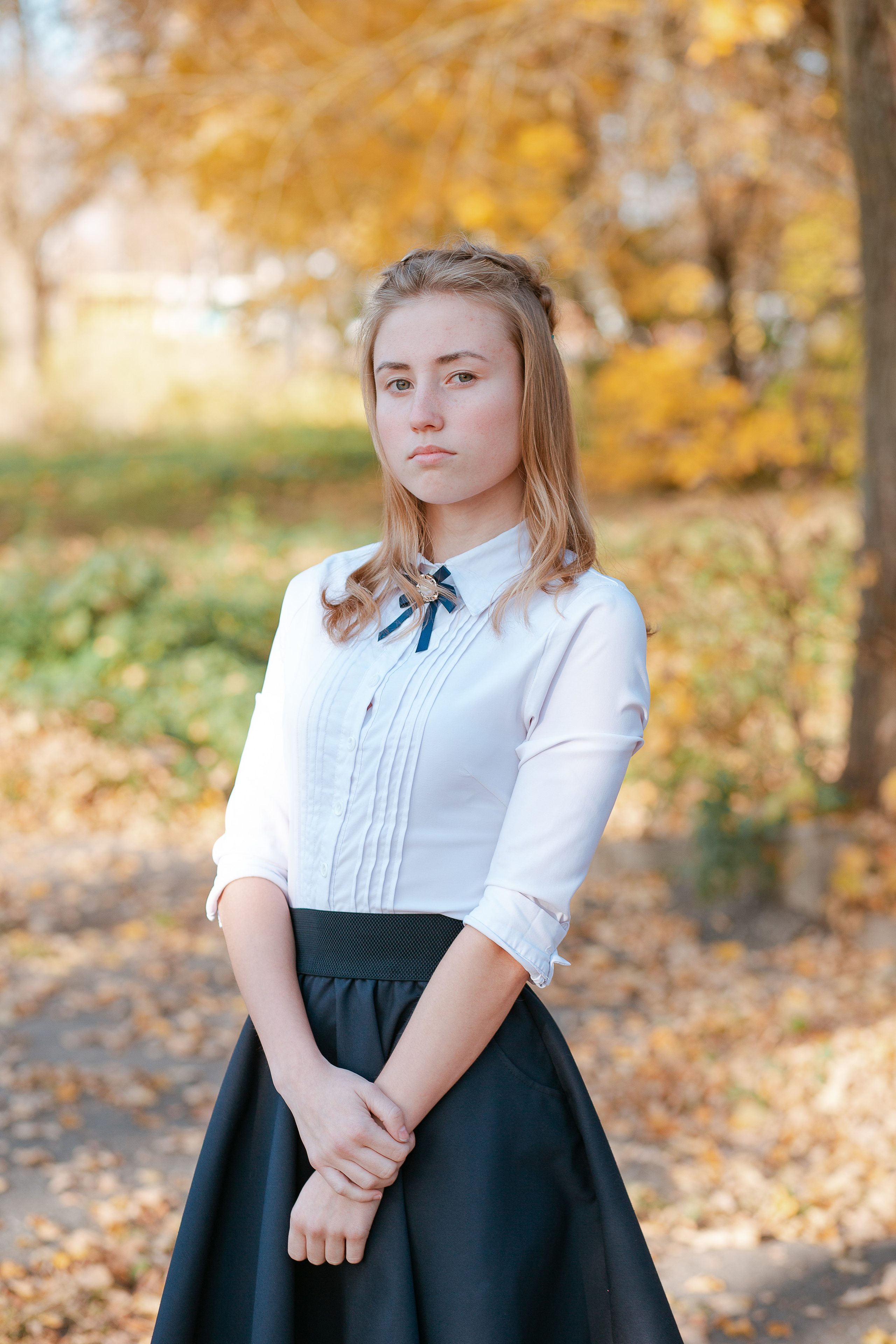 Фотосессия для выпускного альбома. Осень. Студия выпускных альбомов Остров