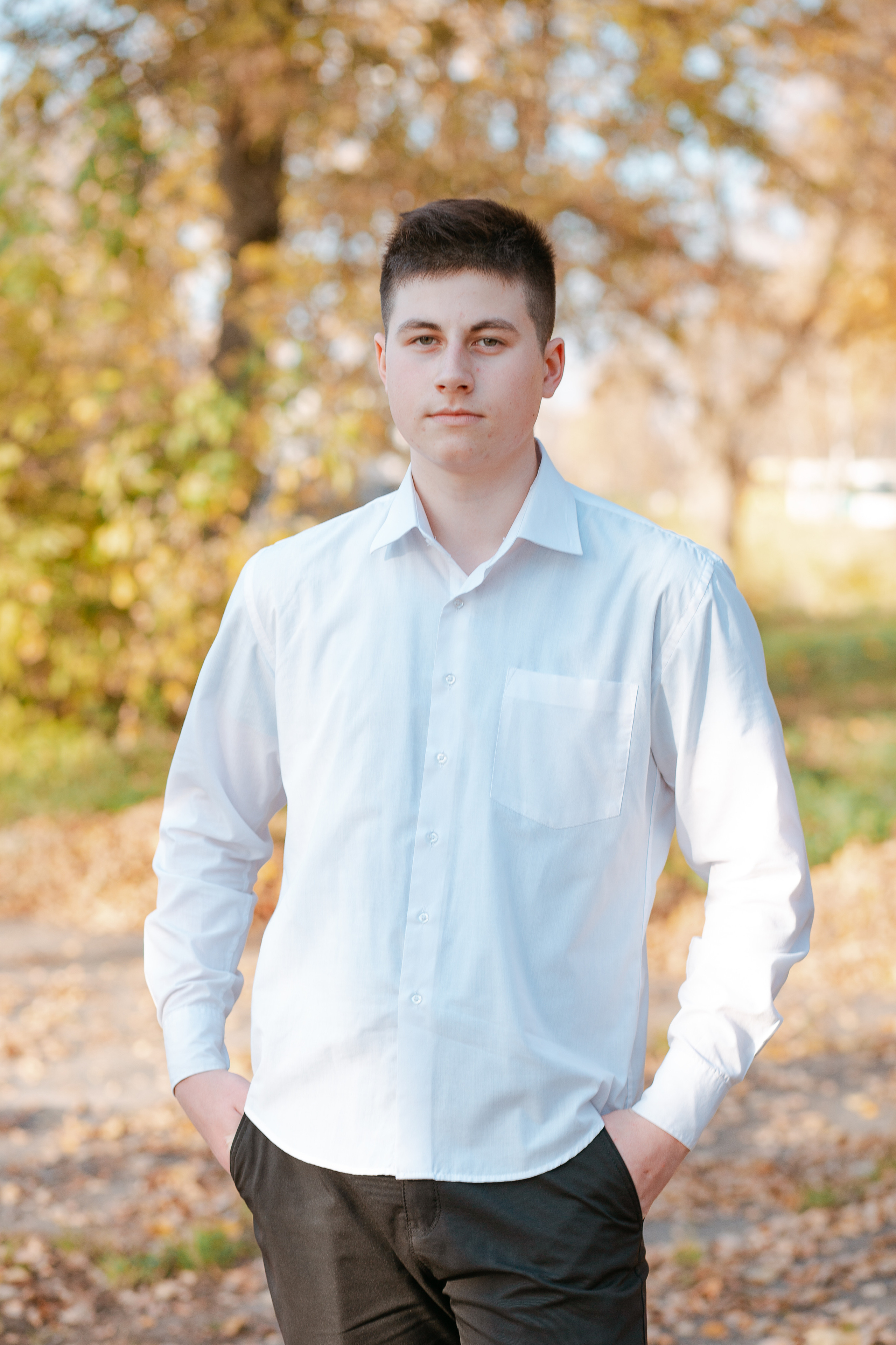 Фотосессия для выпускного альбома. Осень. Студия выпускных альбомов Остров