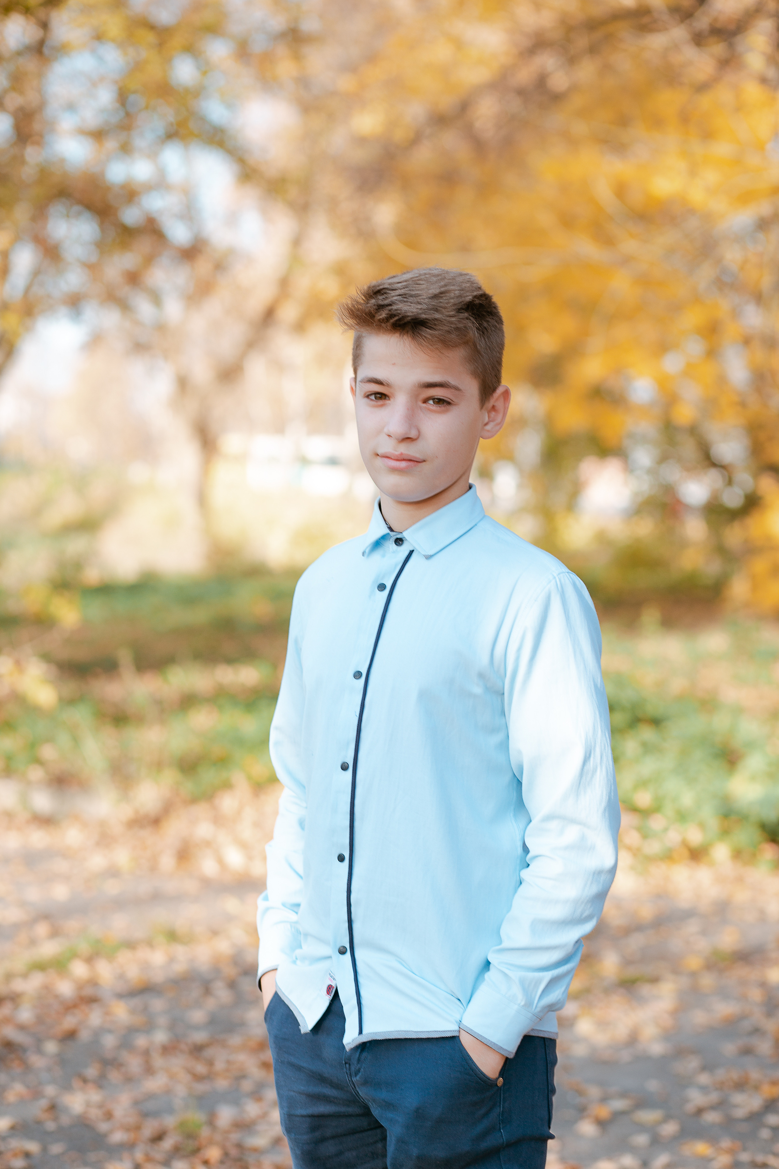 Фотосессия для выпускного альбома. Осень. Студия выпускных альбомов Остров