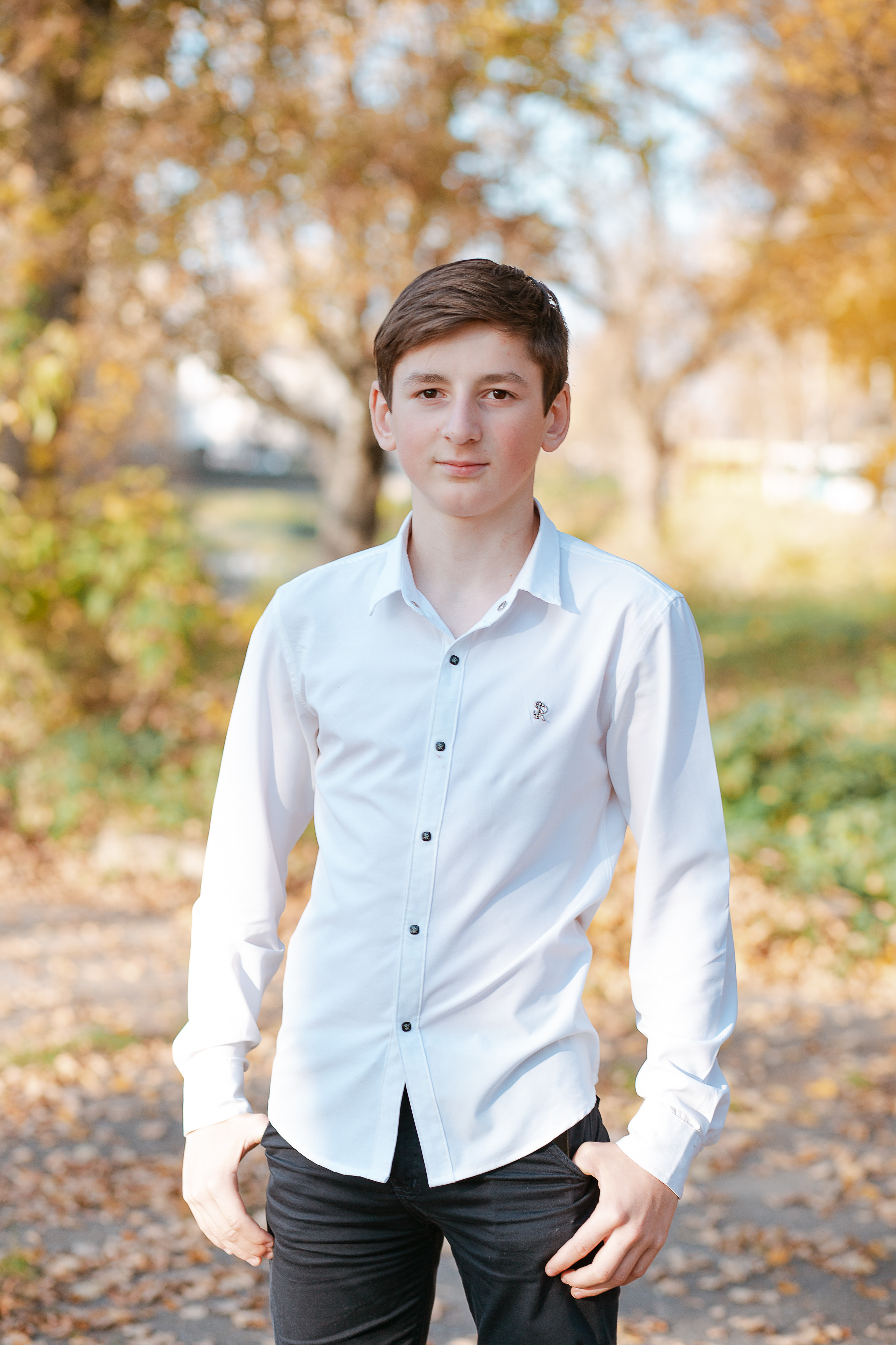 Фотосессия для выпускного альбома. Осень. Студия выпускных альбомов Остров