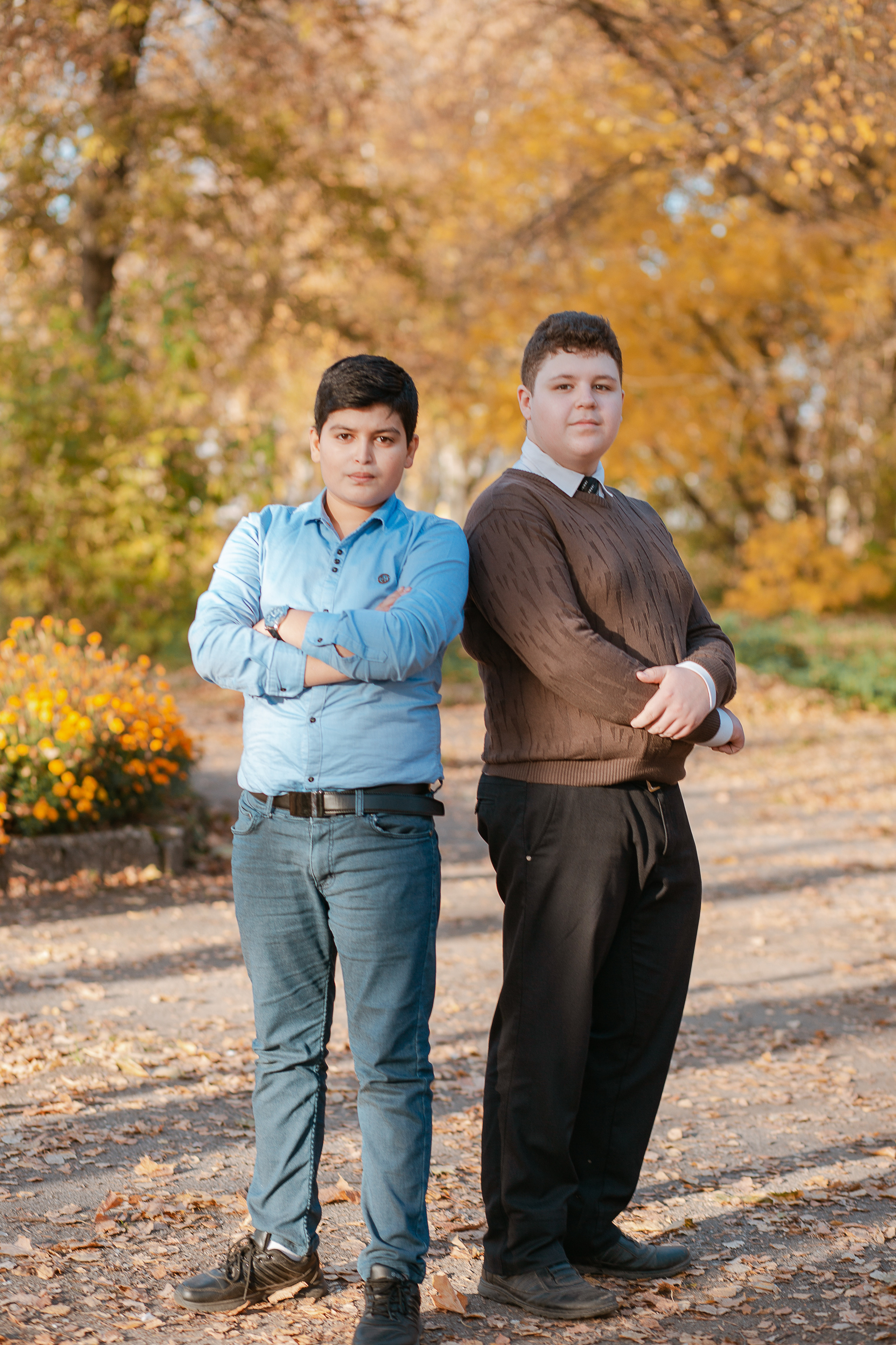 Фотосессия для выпускного альбома. Осень. Студия выпускных альбомов Остров