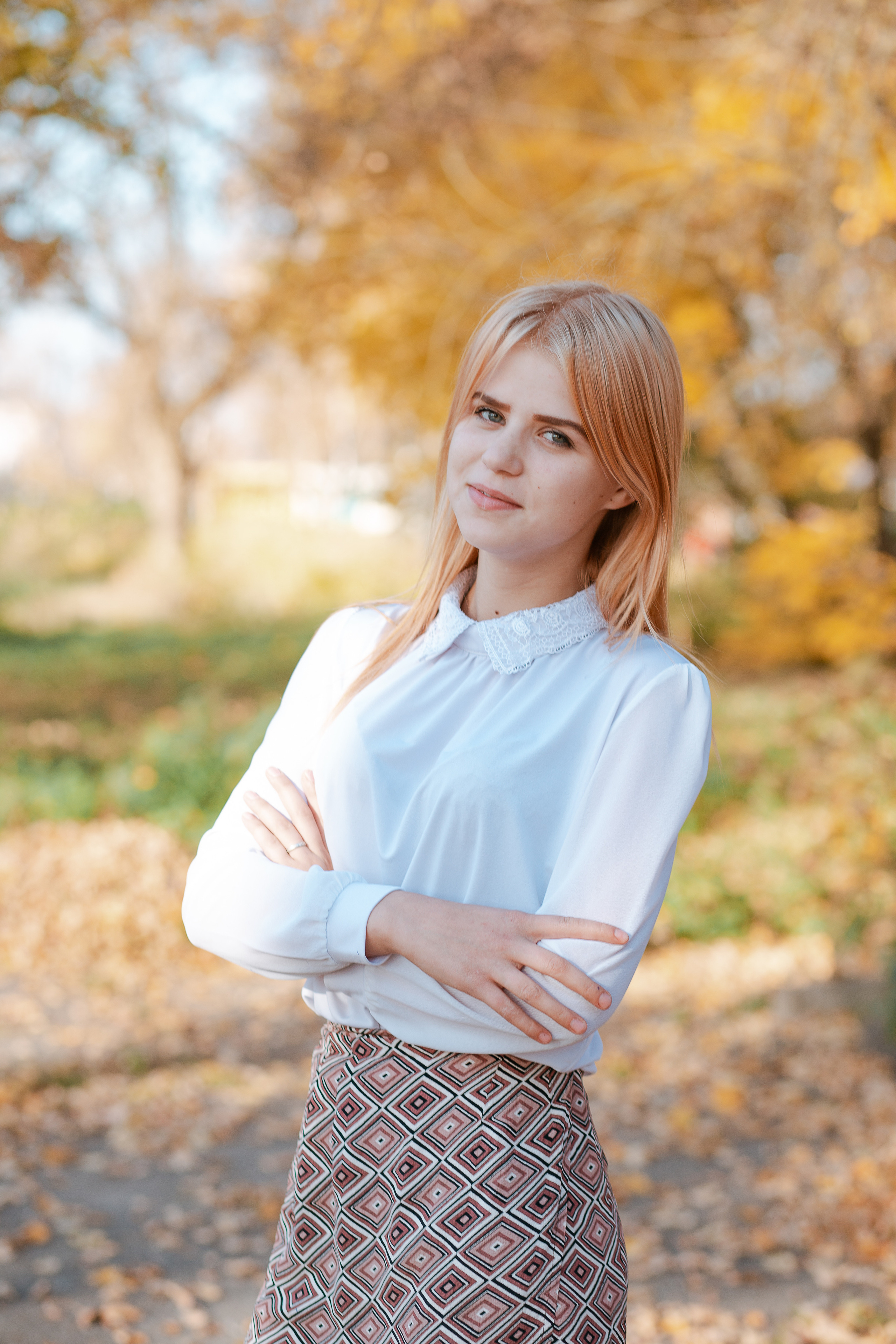 Фотосессия для выпускного альбома. Осень. Студия выпускных альбомов Остров