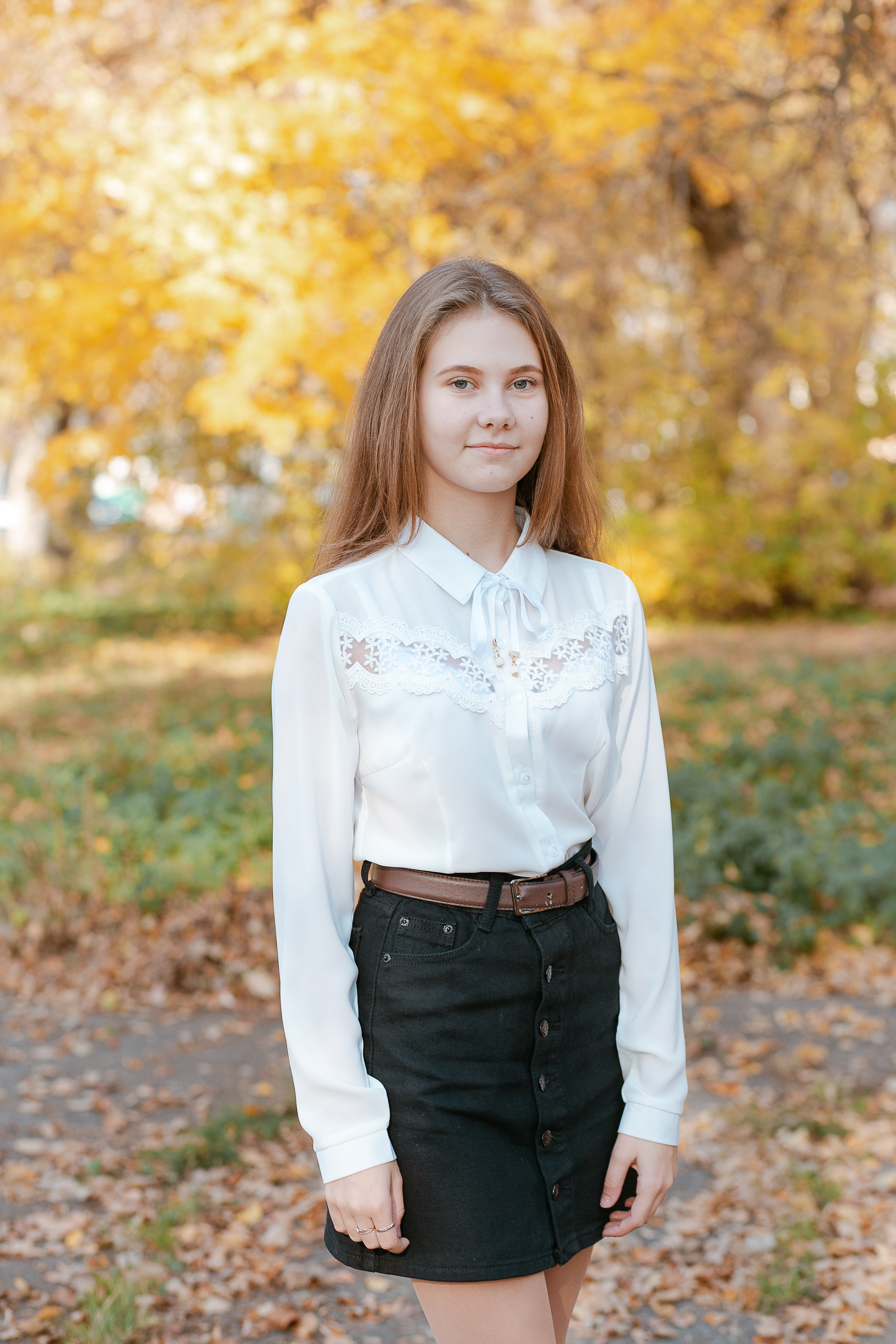 Осенняя фотосессия для выпускного альбома. Студия выпускных альбомов Остров
