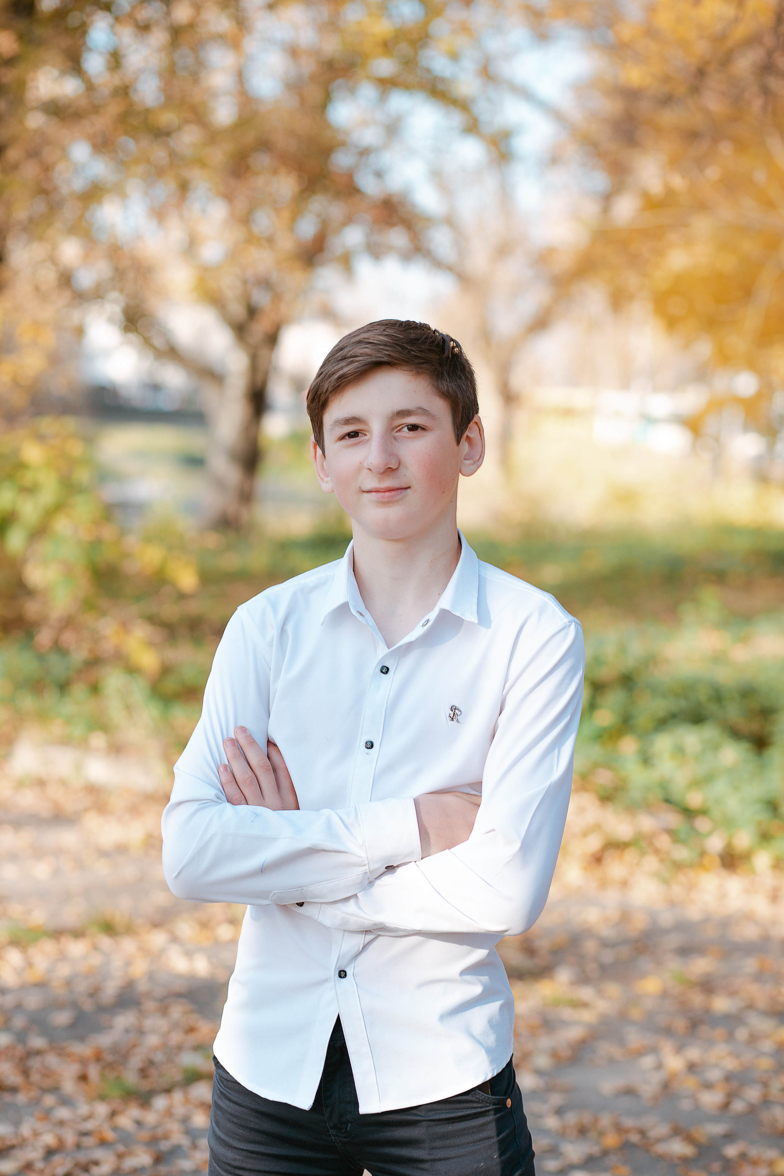 Фотосессия для выпускного альбома. Осень. Студия выпускных альбомов Остров