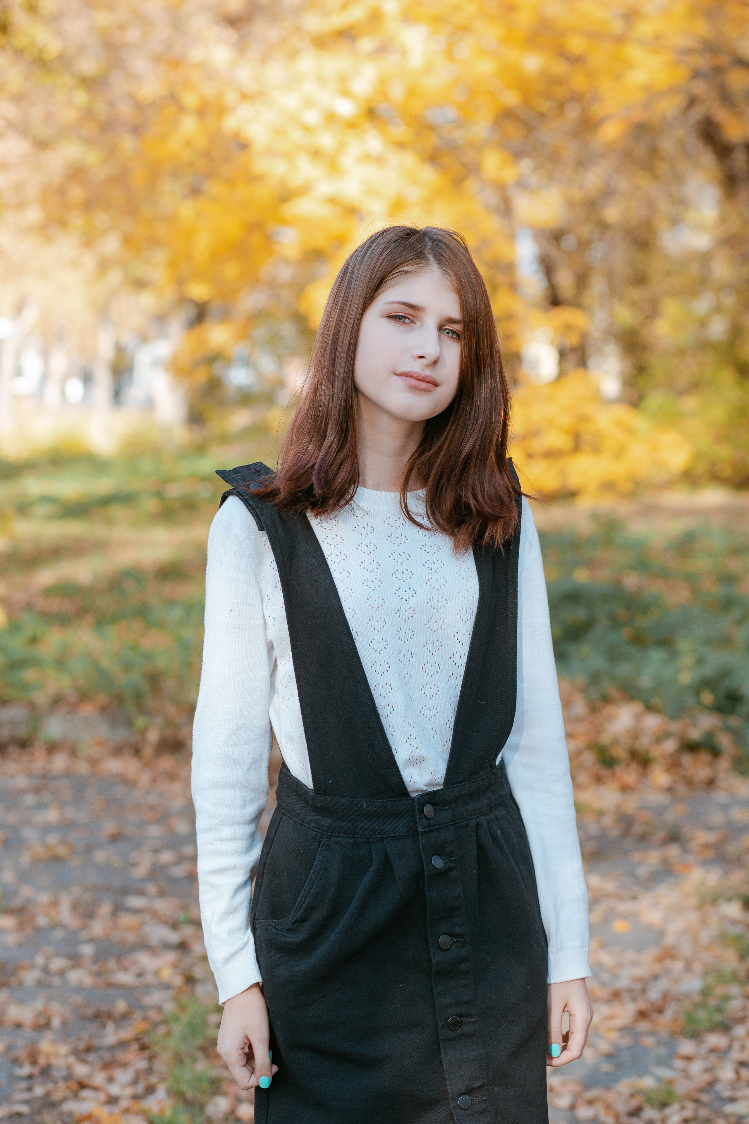 Осенняя фотосессия для выпускного альбома. Студия выпускных альбомов Остров