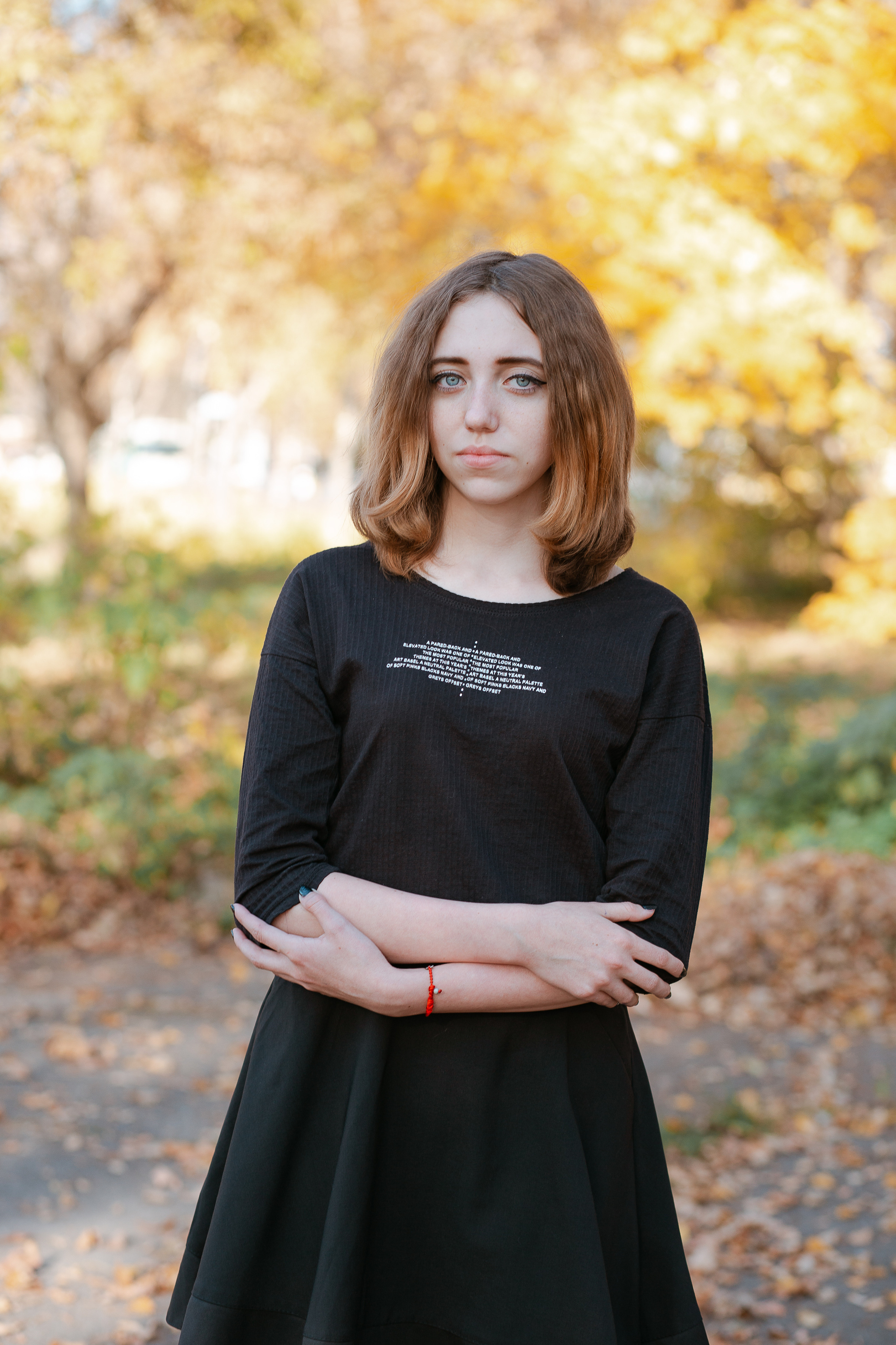 Осенняя фотосессия для выпускного альбома. Студия выпускных альбомов Остров