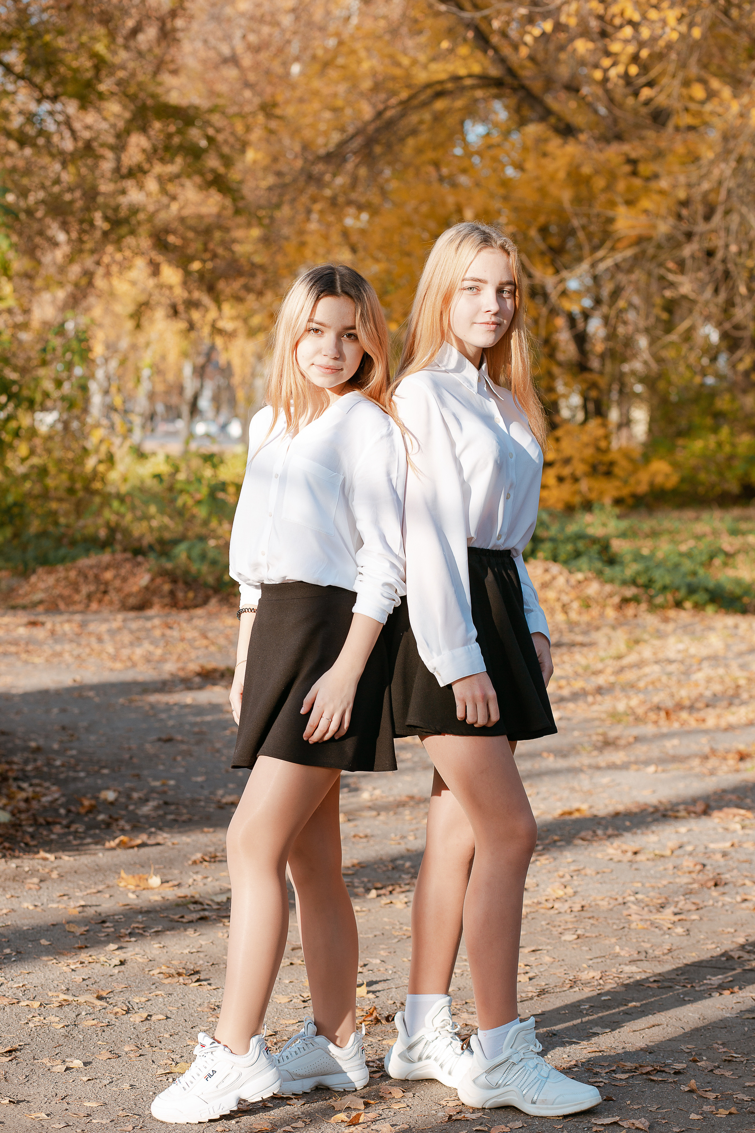 Фотосессия для выпускного альбома. Осень. Студия выпускных альбомов Остров