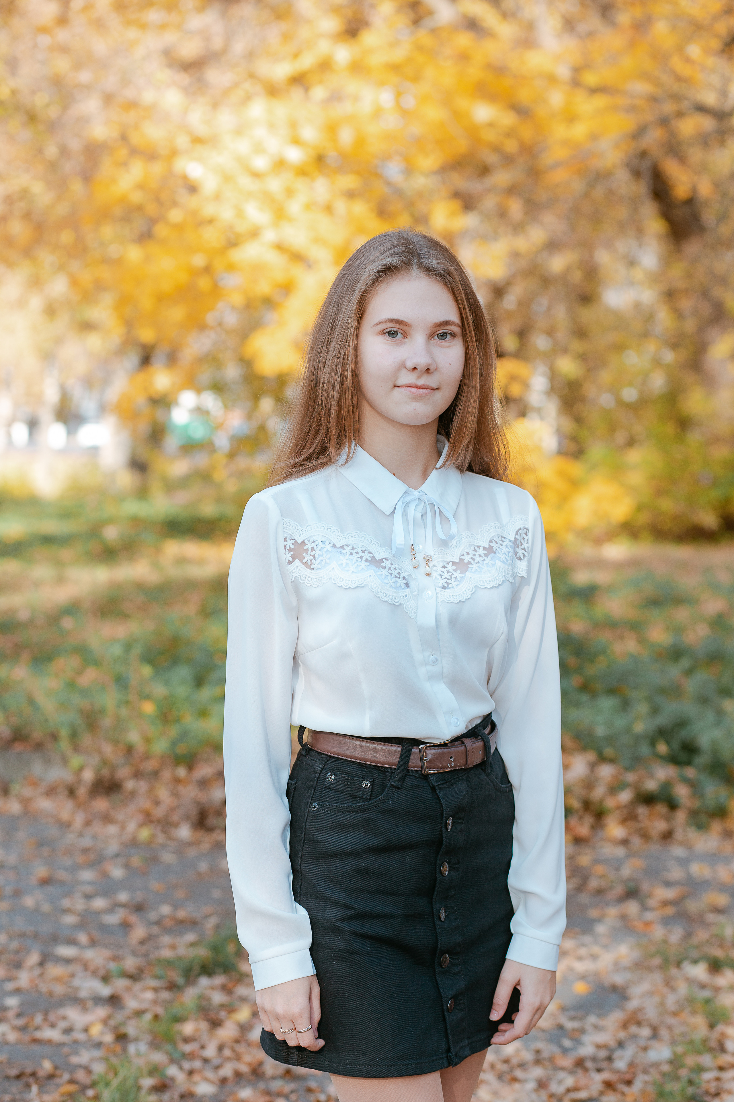 Осенняя фотосессия для выпускного альбома. Студия выпускных альбомов Остров