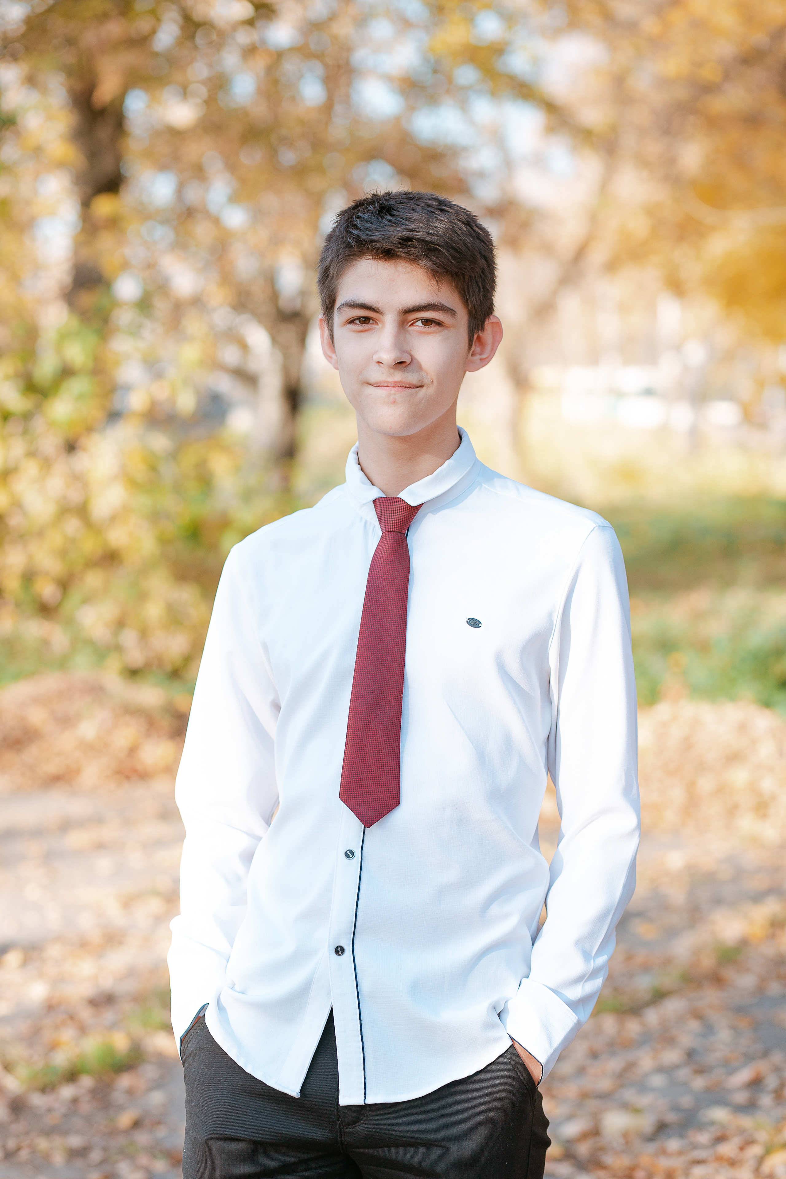 Фотосессия для выпускного альбома. Осень. Студия выпускных альбомов Остров