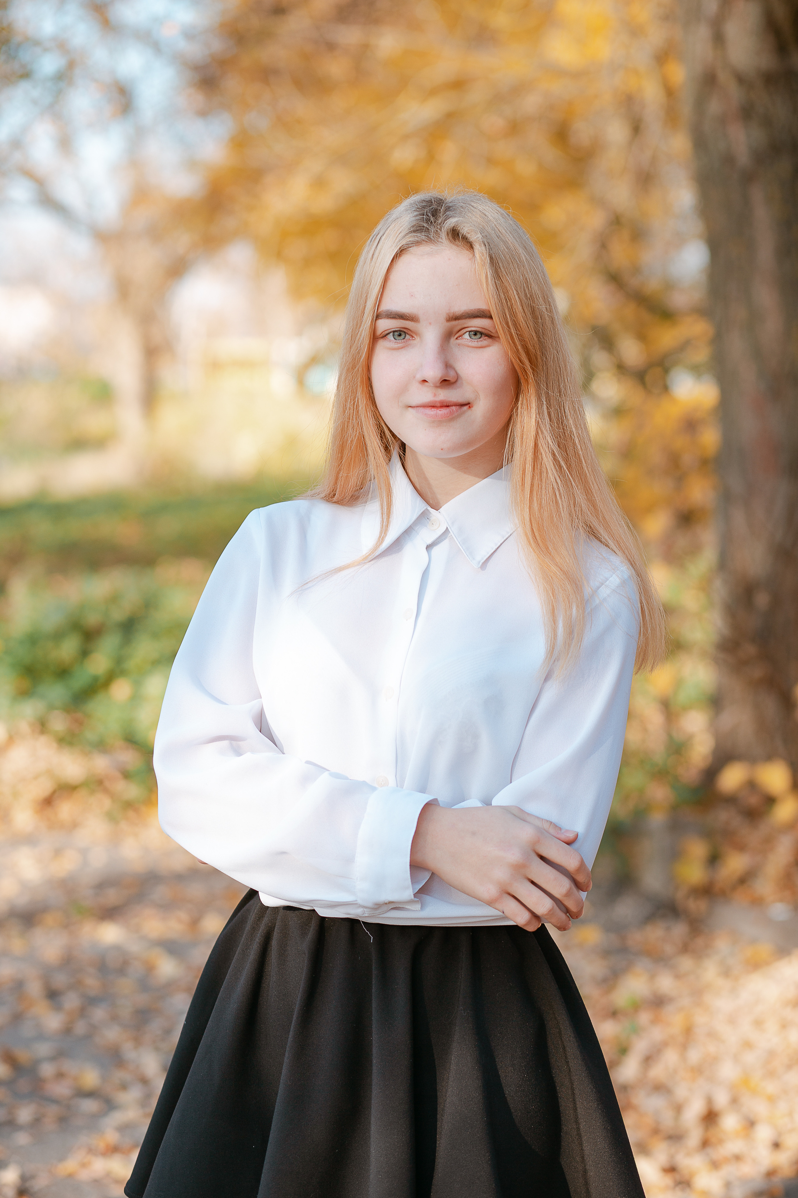 Фотосессия для выпускного альбома. Осень. Студия выпускных альбомов Остров