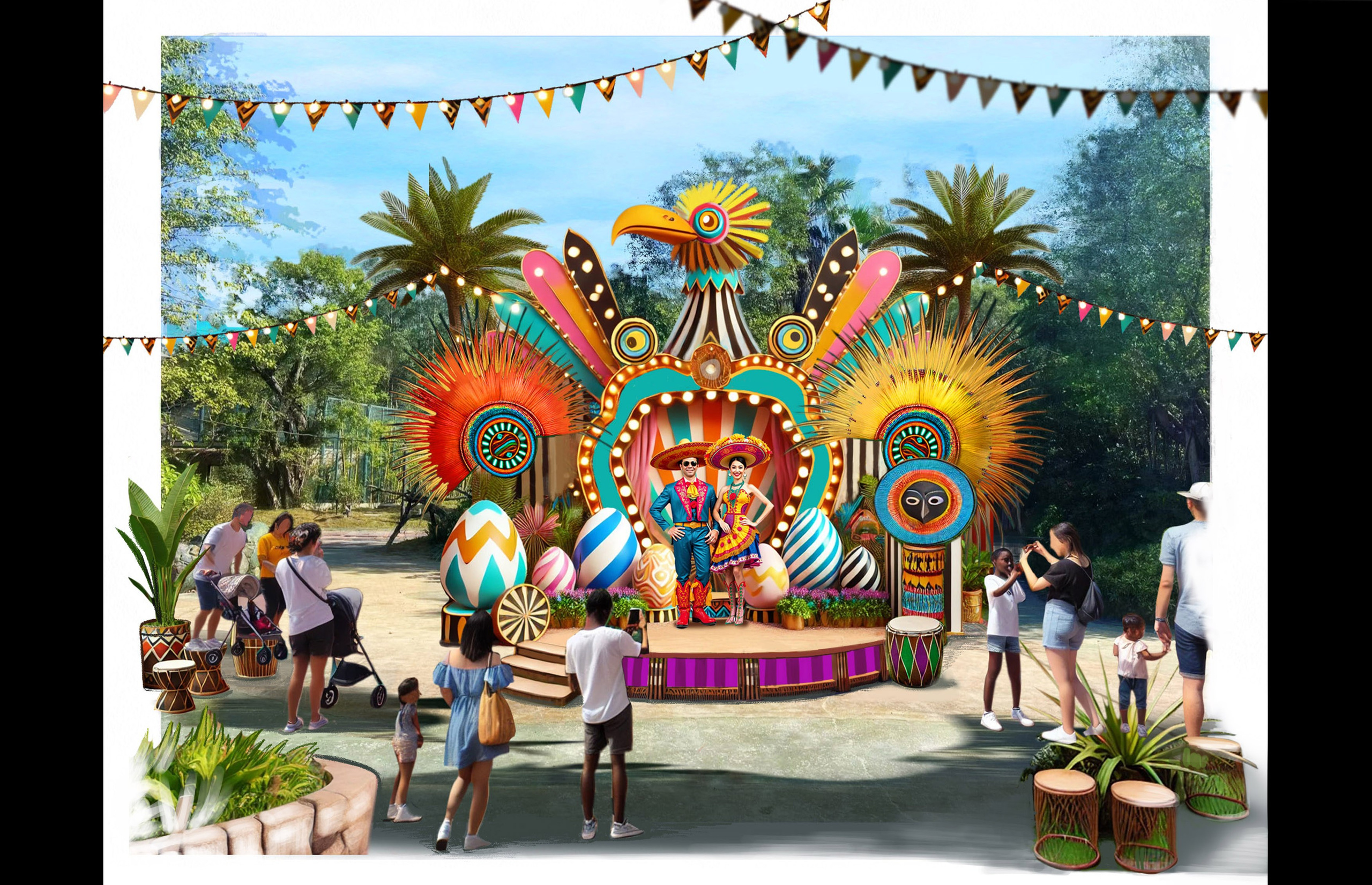 THEMED PARK. Munina Dina. Set design portfolio