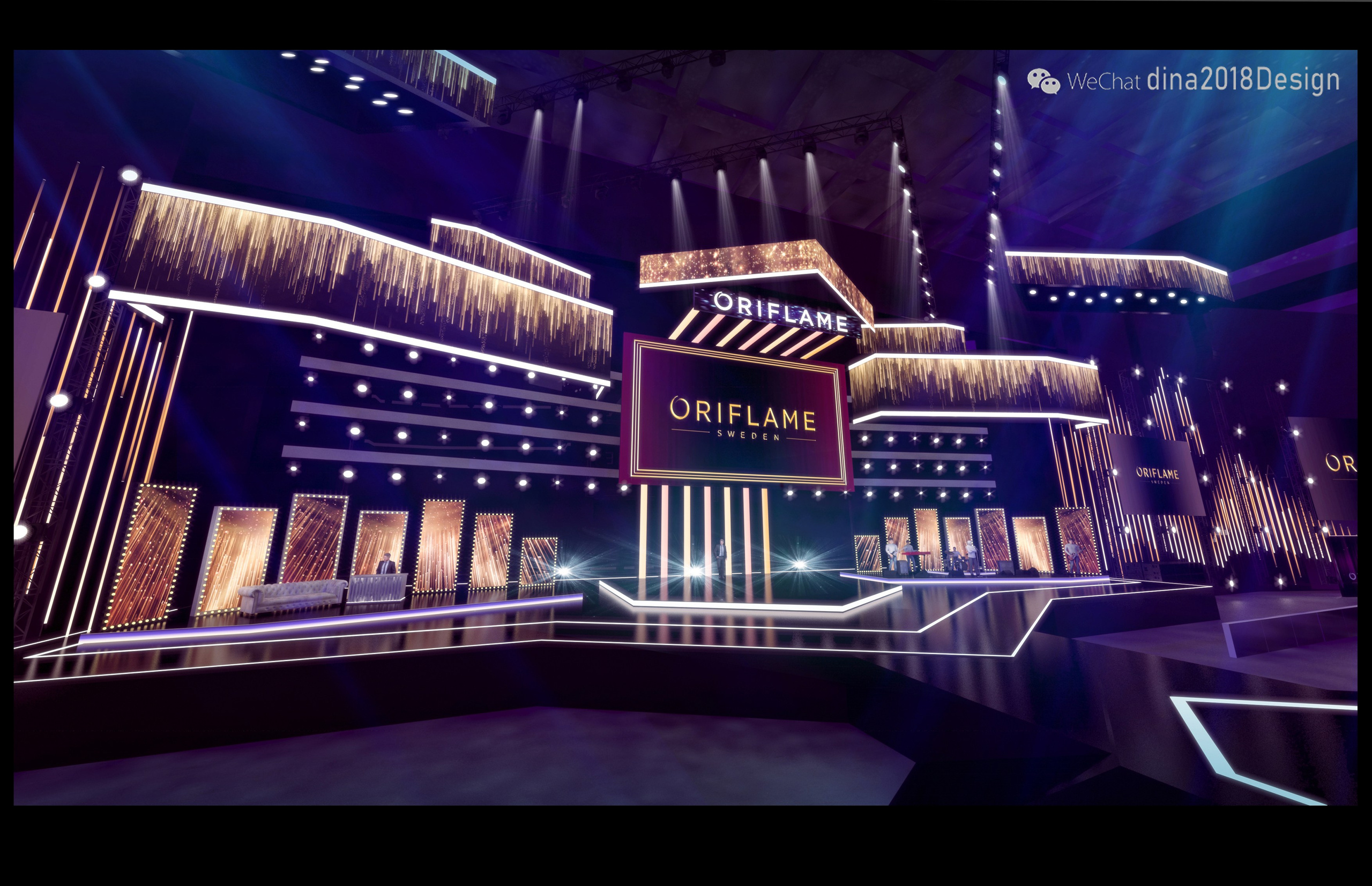 TV STUDIO DESIGN. Munina Dina. Set design portfolio