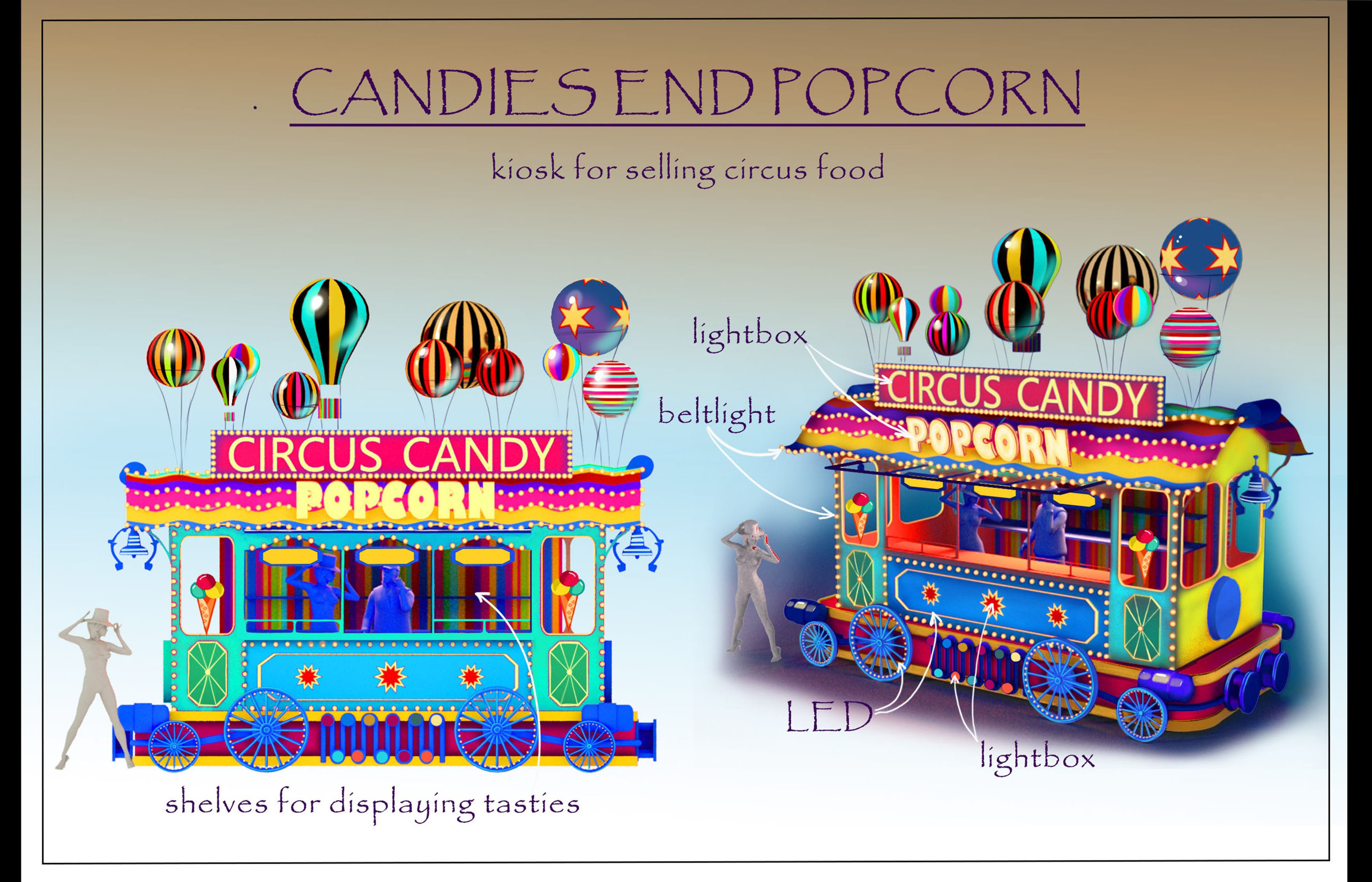 THEMED PARK. Munina Dina. Set design portfolio