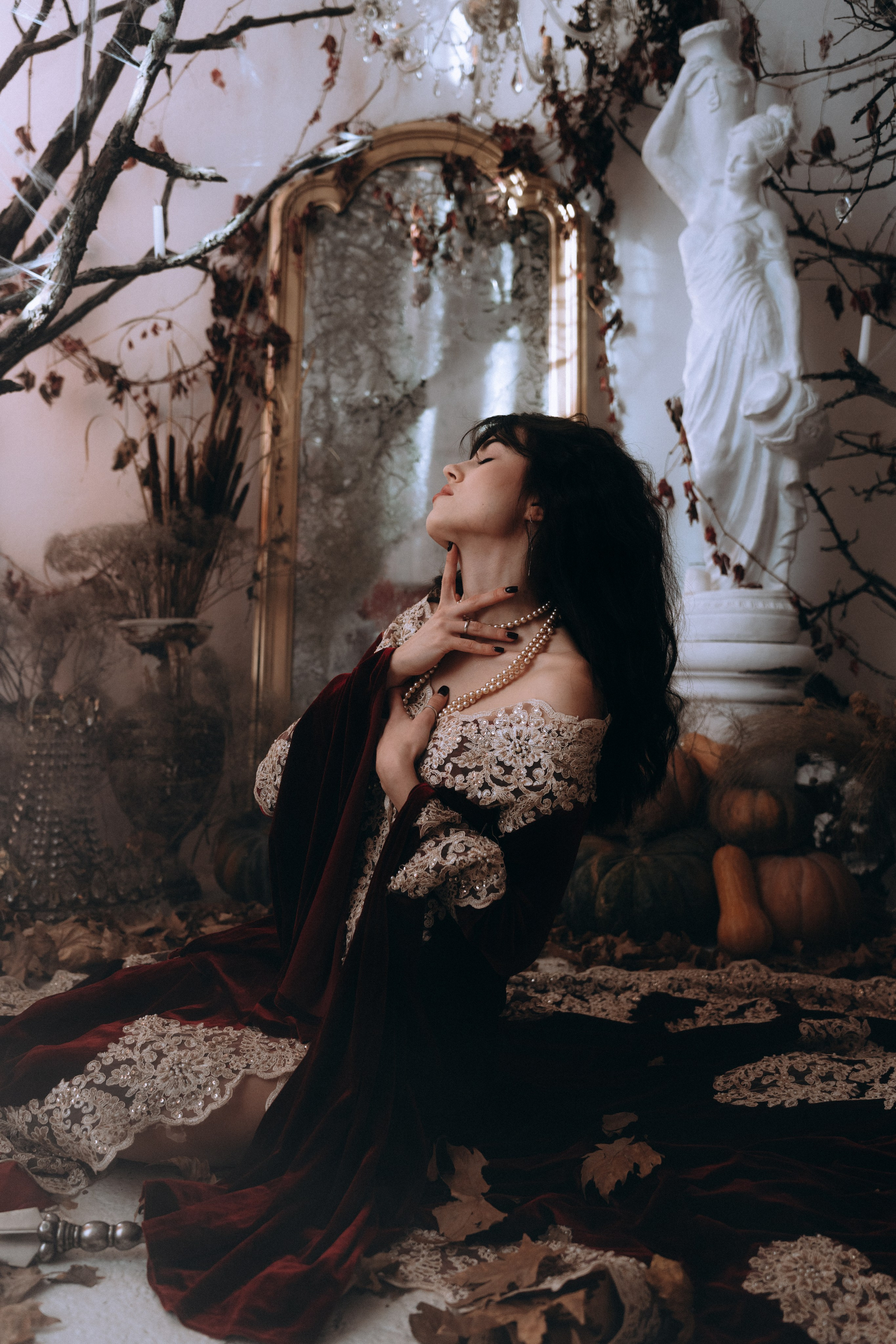 Готическая фотосессия в фотостудии. Портретный свадебный фотограф Крым | Евгения Щитенко