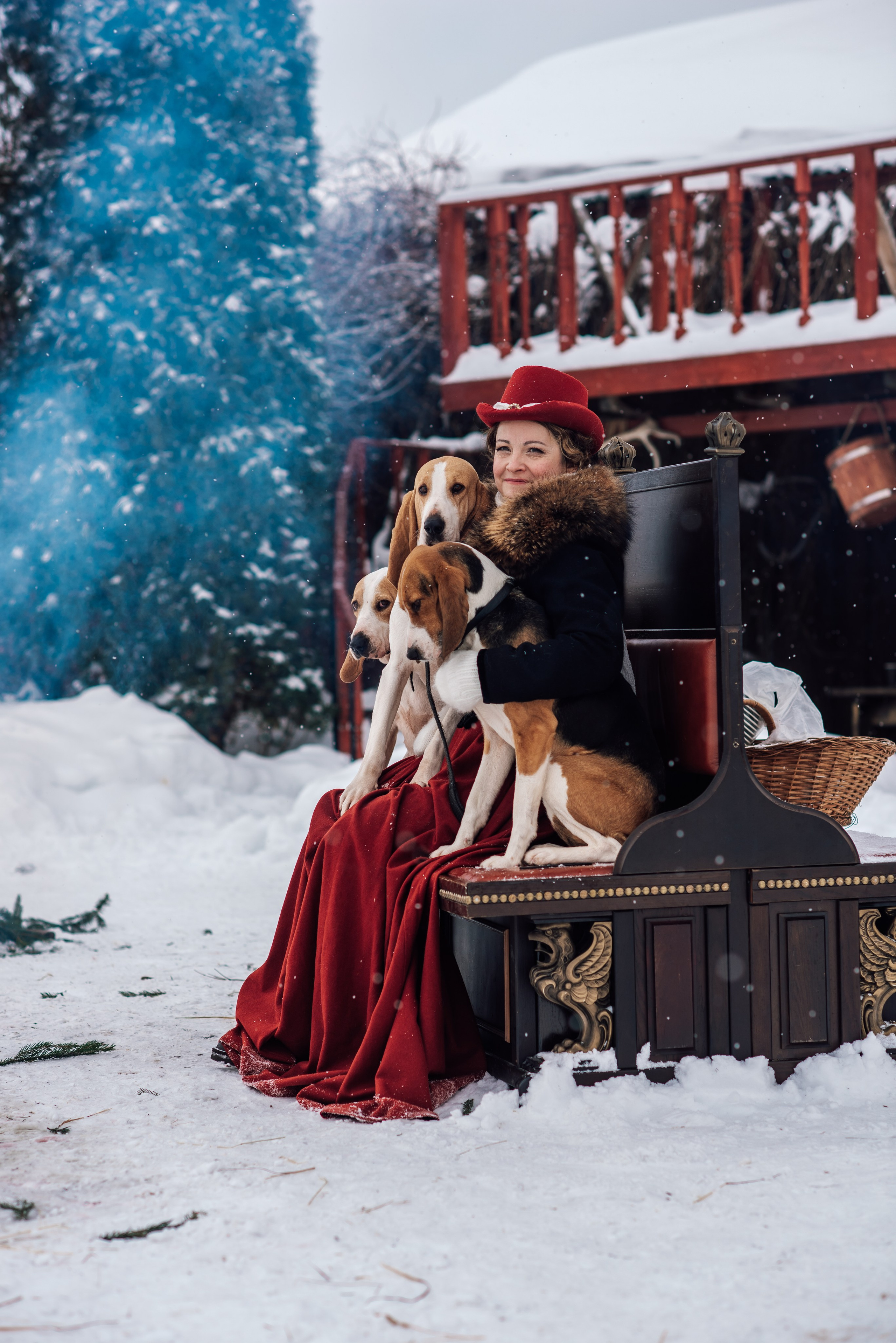 Зимняя парфорсная охота. Фотограф Диана Вальтер