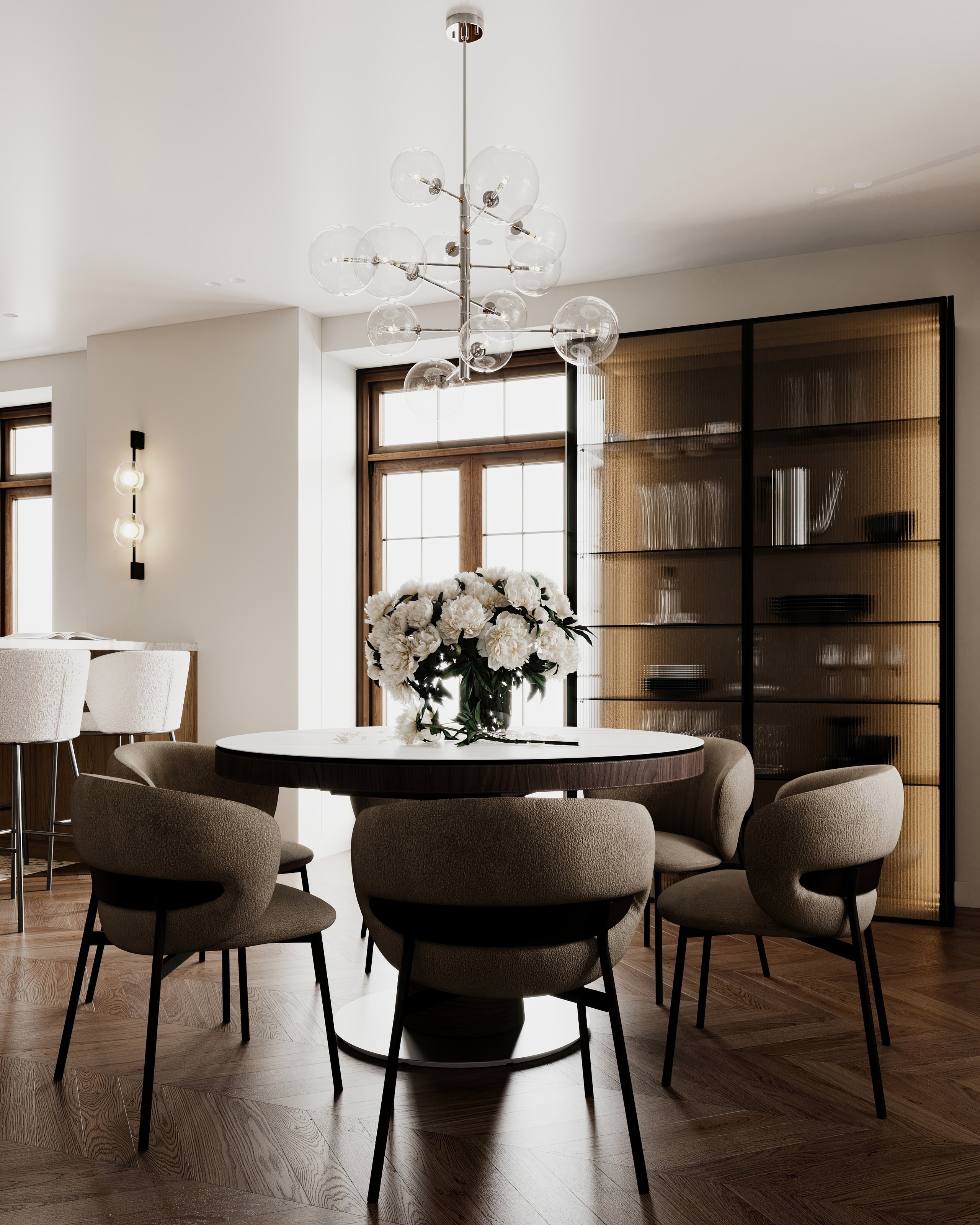 Полянка кухня-гостиная-прихожая-коридор. Визуализатор Векшина Елена