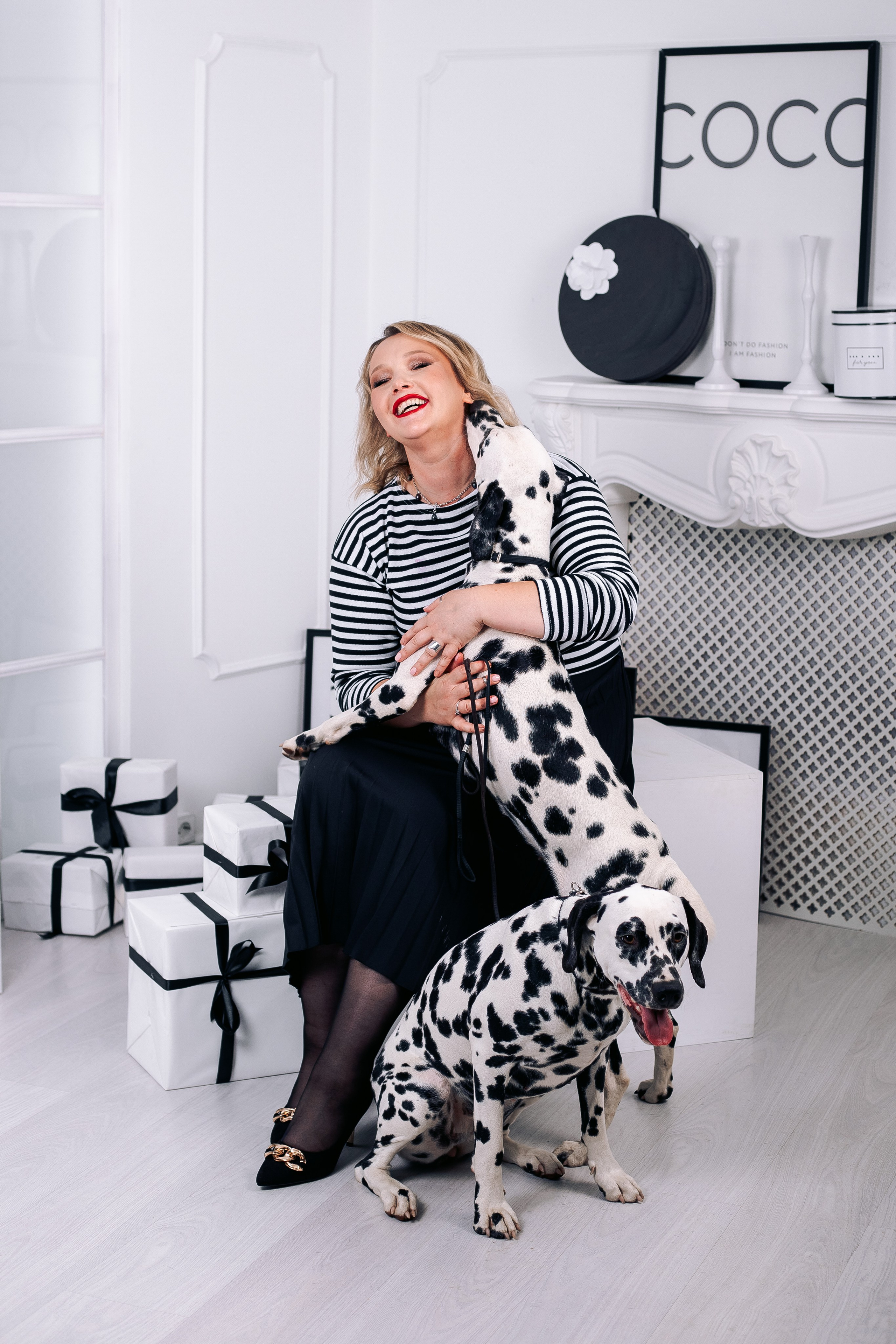 Фотосессия с далматинцами в фотостудии. Фотограф в Санкт-Петербурге, Анна Скворцова