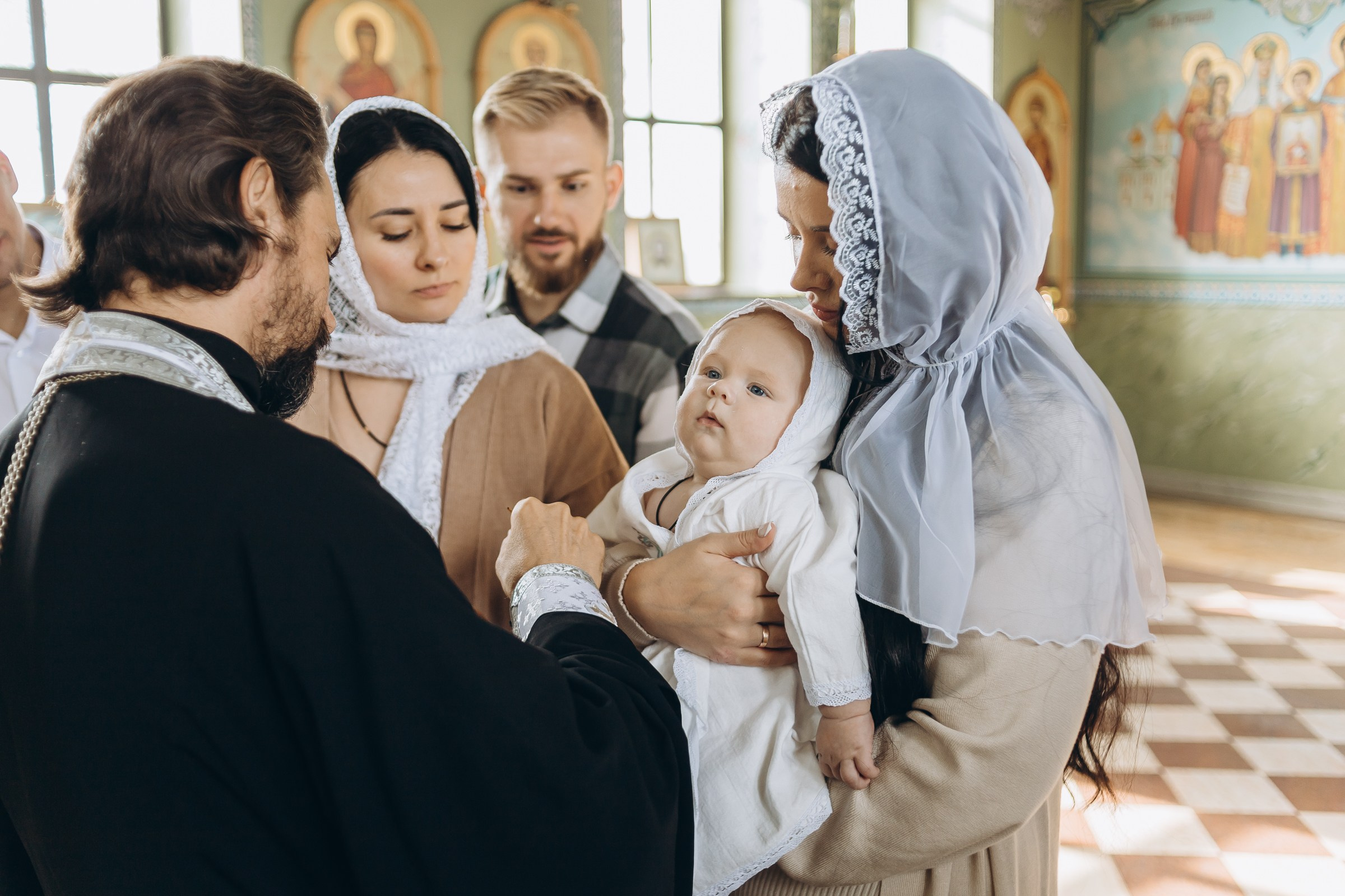 Крещение Матвея. Семейный фотограф в Волгодонске Краченцева Анна