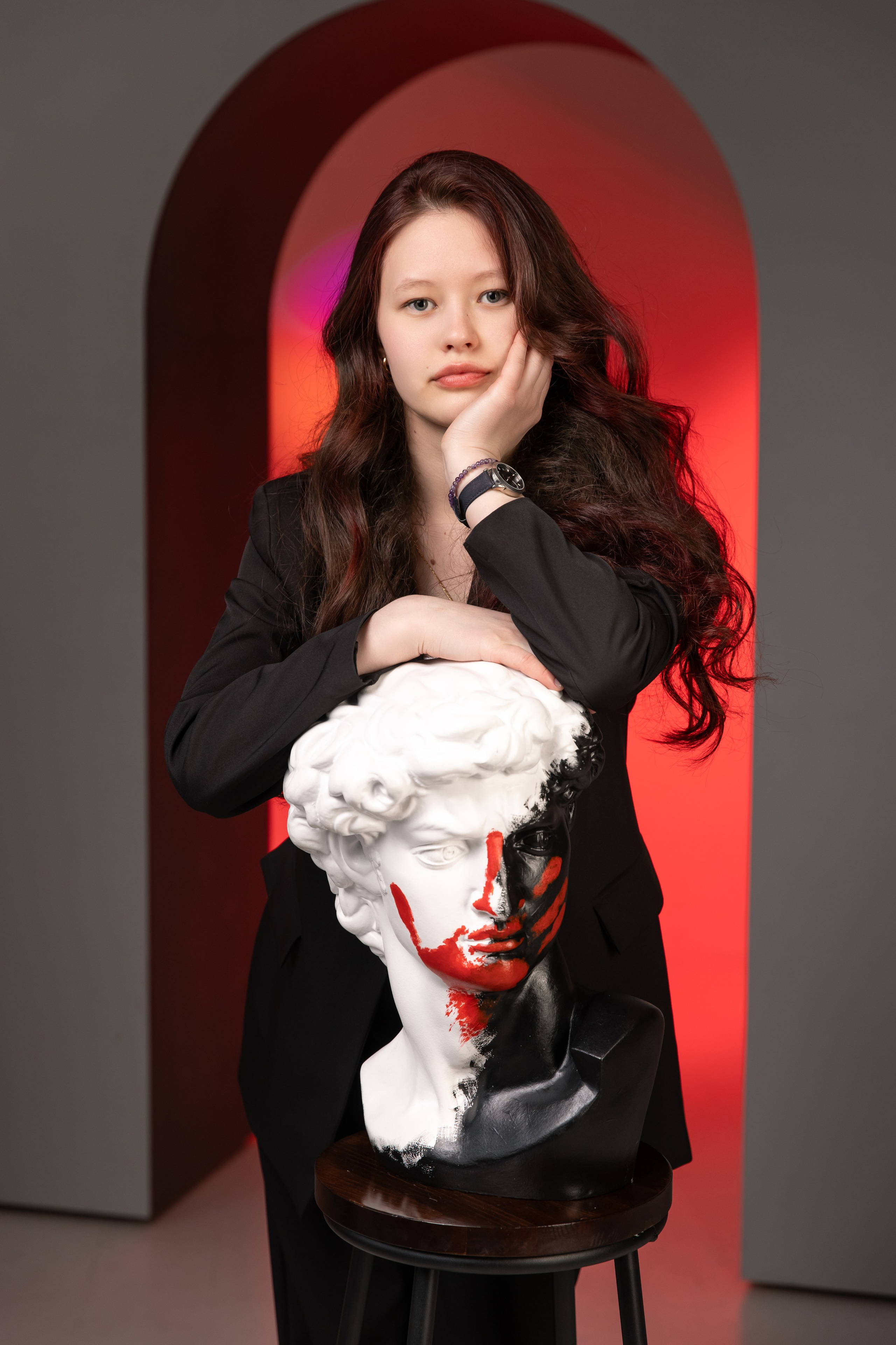 Фотосессия с цветным светом. Выпускные альбомы Евгении Виноградовой г. Липецк