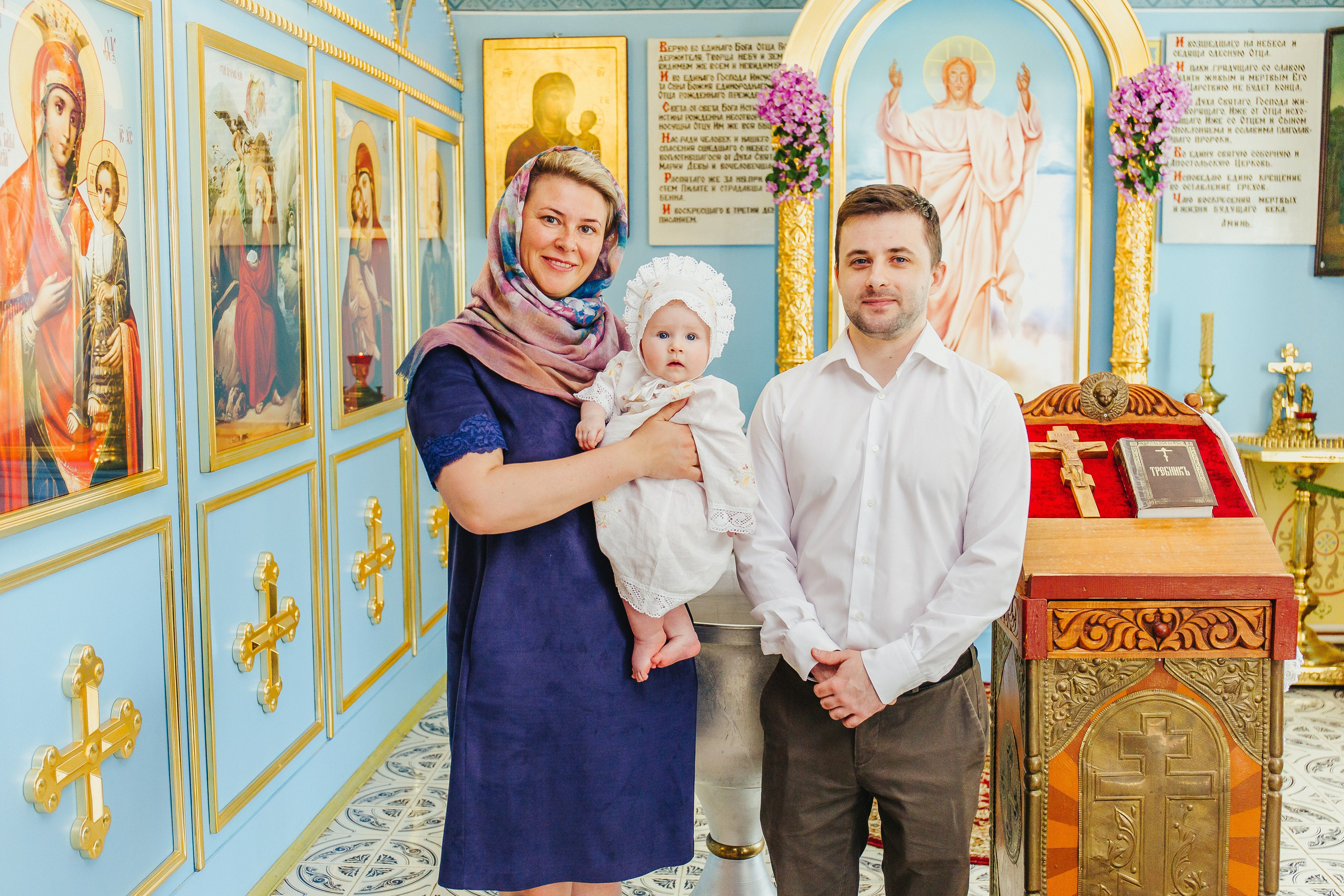 Фотосессия крещения малыша. Фотограф новорожденных и детский в Сергиевом Посаде Кругликова Юлия