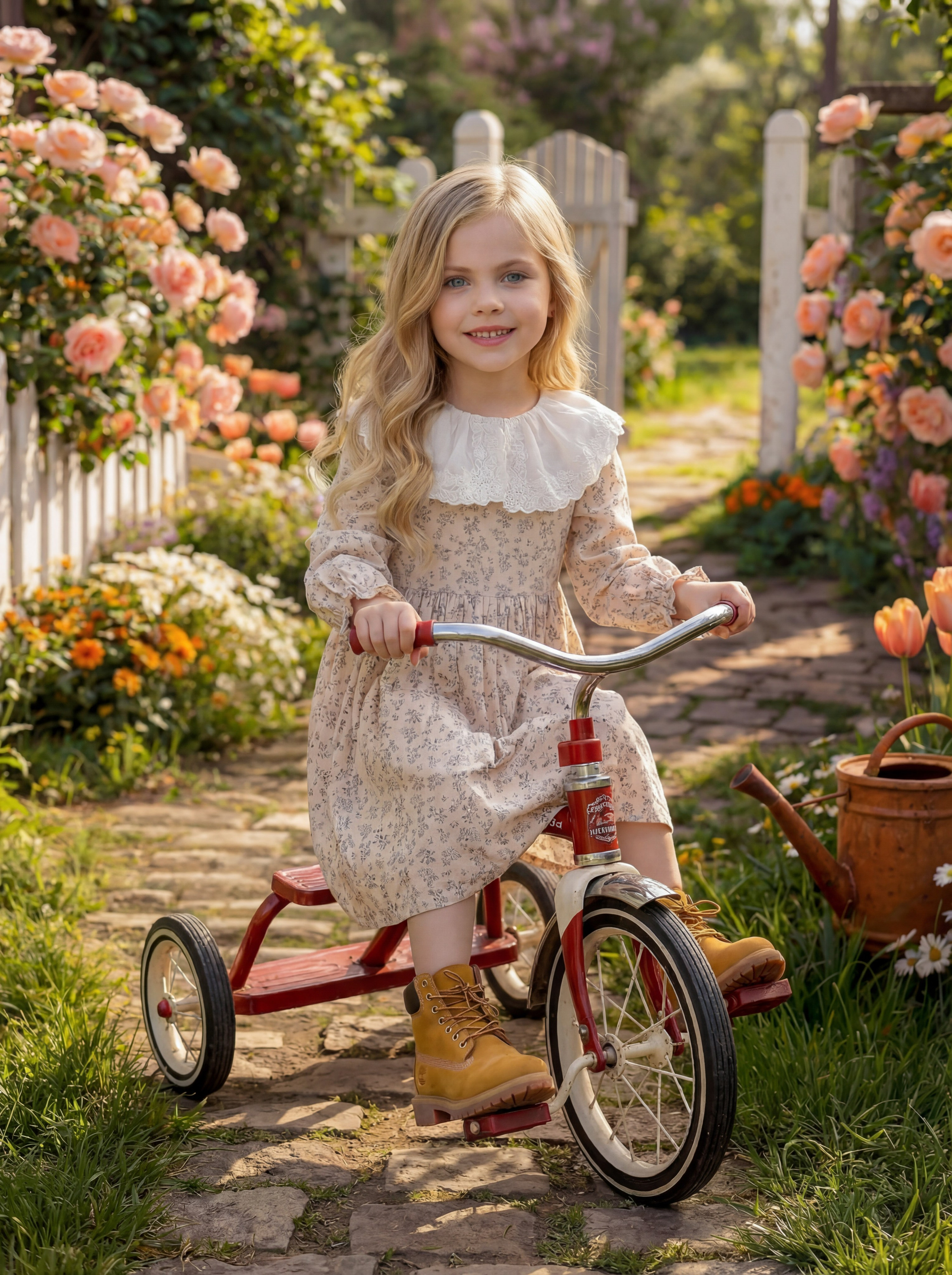 Велосипед Весна. Детская фотостудия Москва