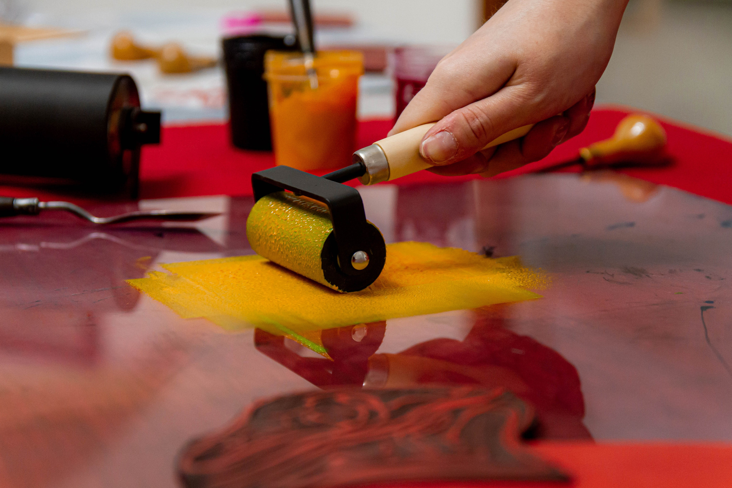 Мастер класс по линогравюре. Твой фотограф Алина Кочергина