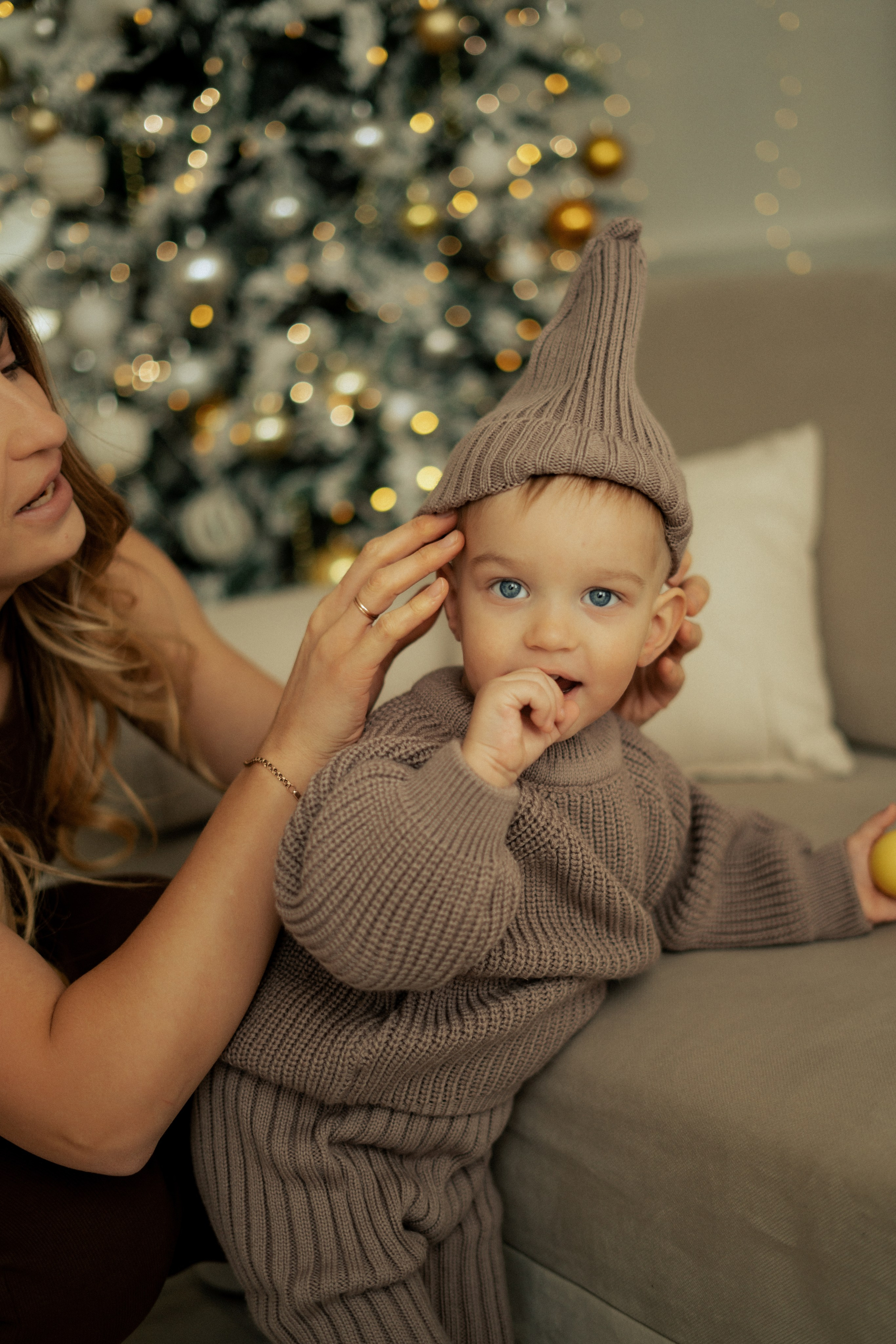 Студийная Новогодняя семейная съемка. Фотограф сахалин