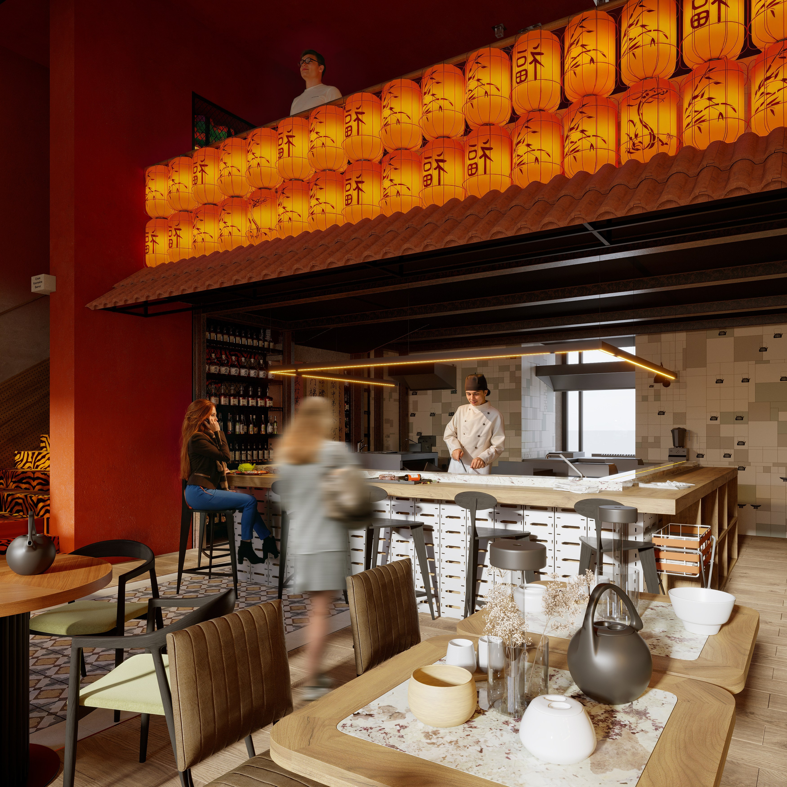 Ресторан «РУСАЛОЧКА». 3Д Визуализация Интерьера и Архитектуры