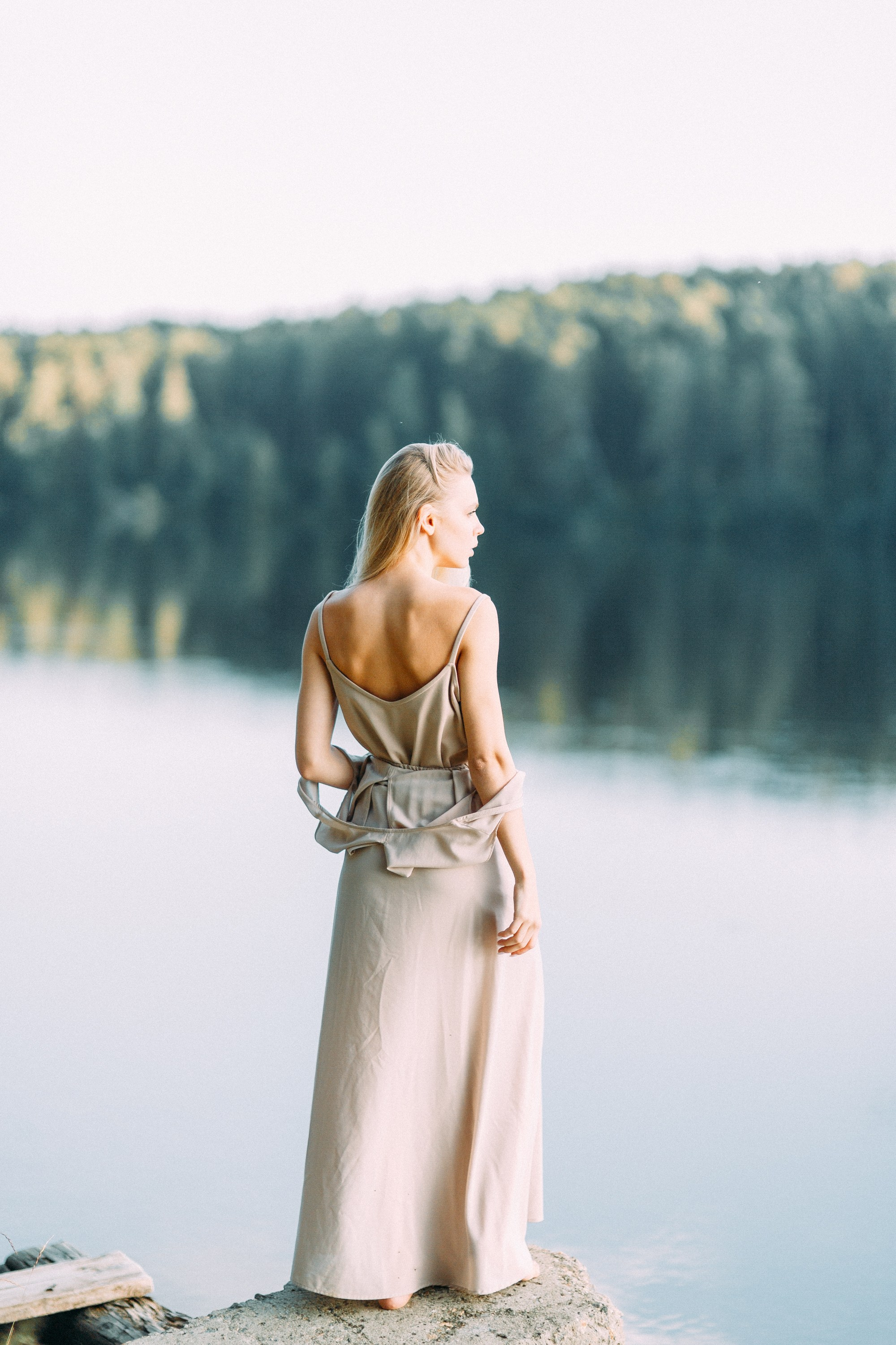 Закатная съемка на озере Тургояк