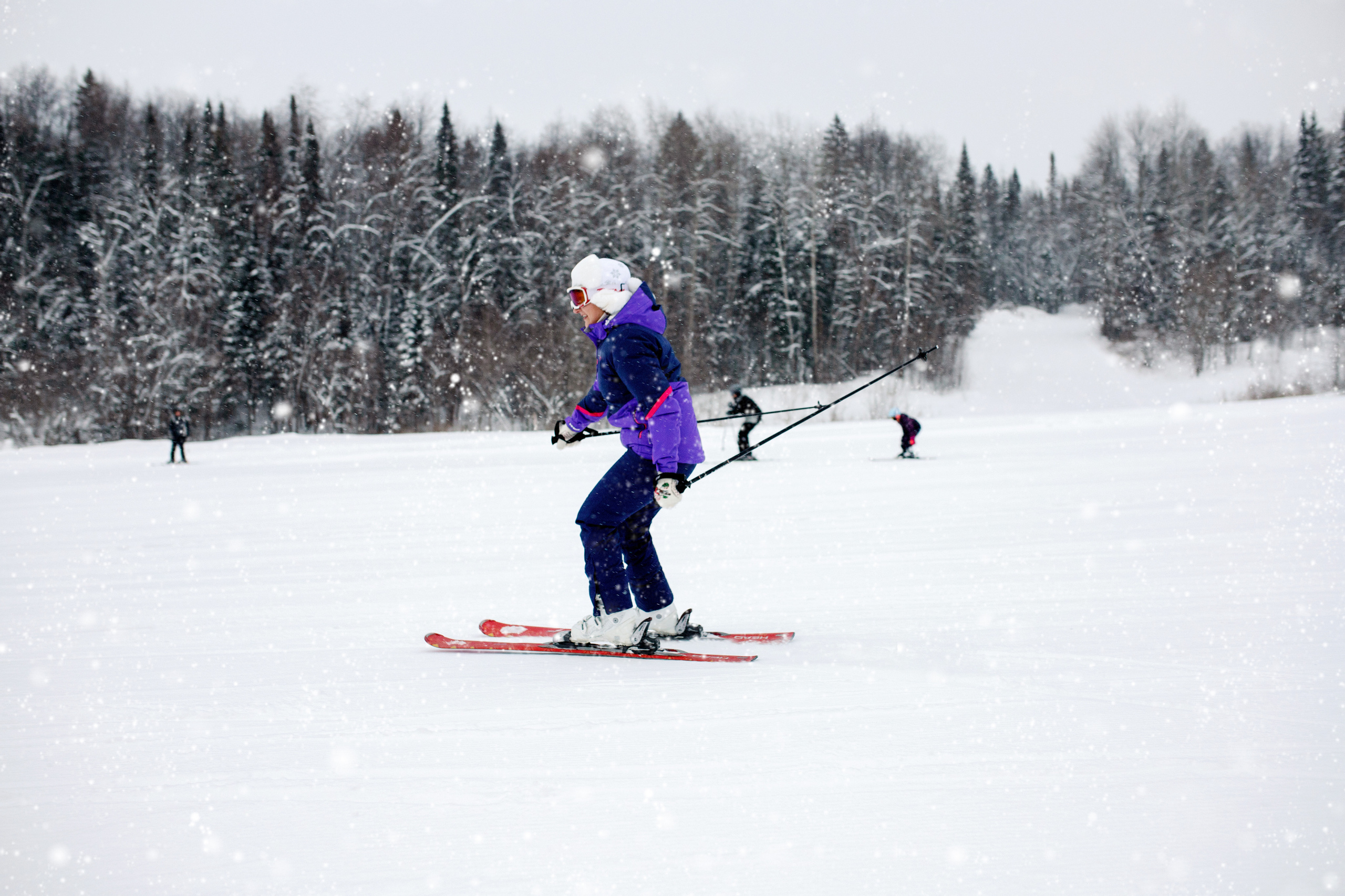 Зимняя фотосессия с Ириной на горных лыжах