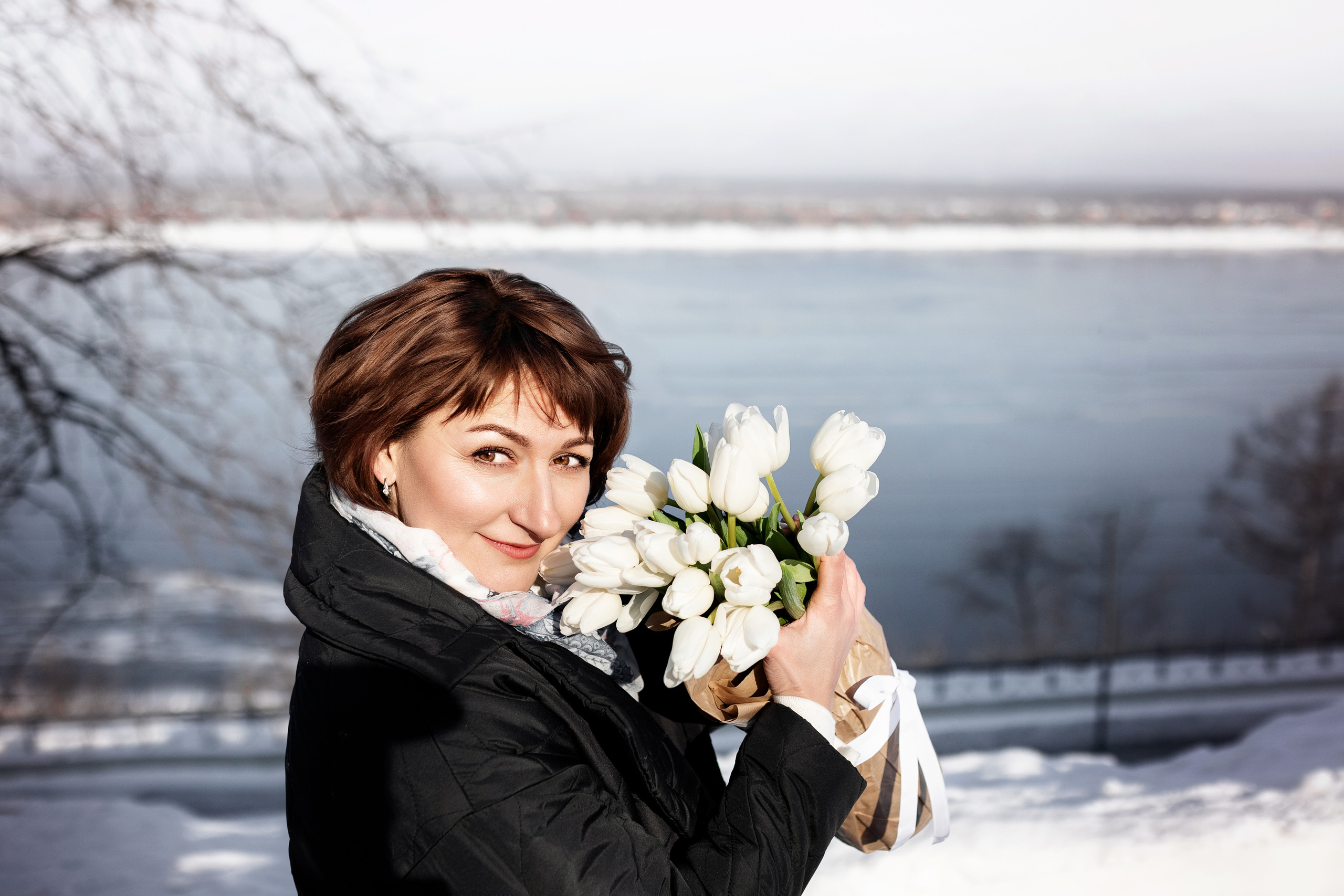 Белые тюльпаны фото Пермь