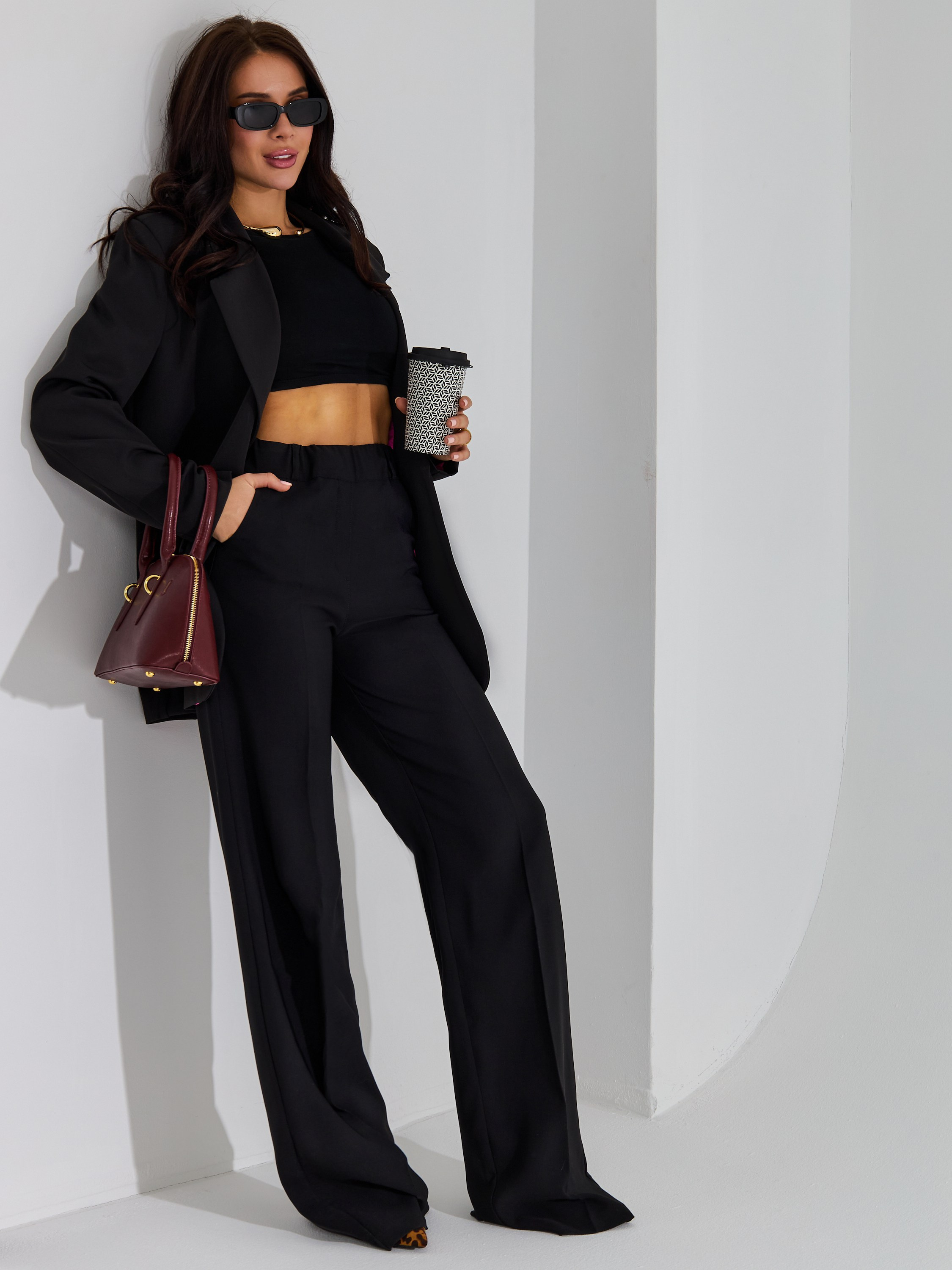 Брюки широкие из трикотажа. Главная